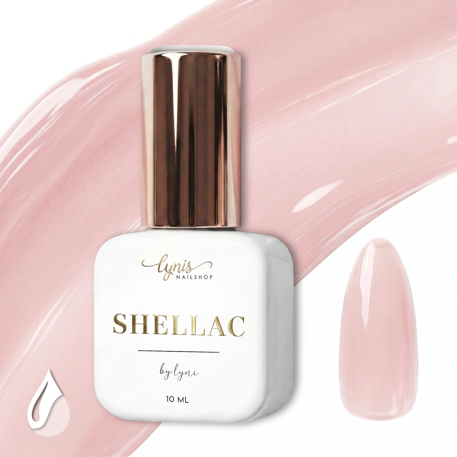 Shellac · Sheer Soft Nude 10ml, gel polish, gellack, nail polish, uv lack für Nägel im Nageldesign & Nagelstudios