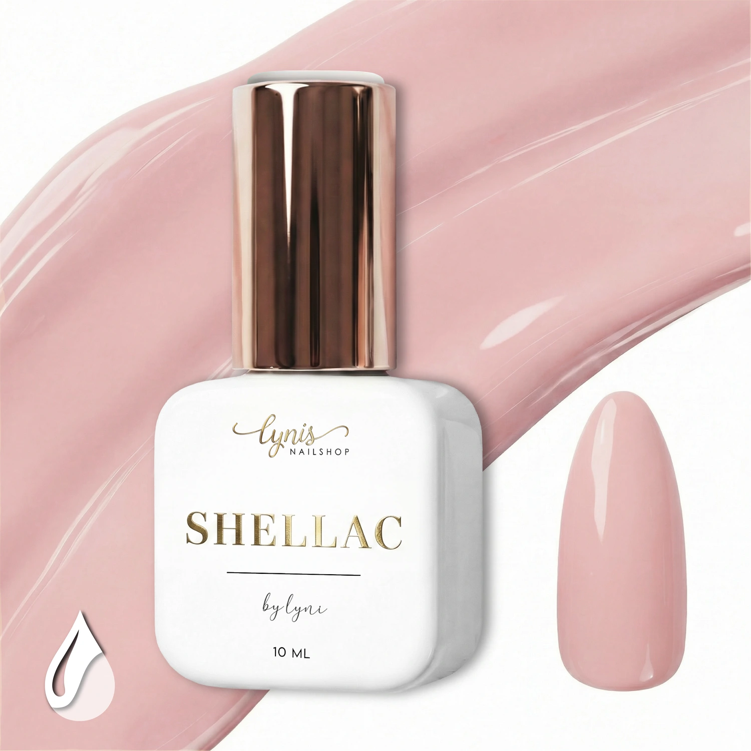 Shellac · Sheer Nature 10ml, gel polish, gellack, nail polish, uv lack für Nägel im Nageldesign & Nagelstudios