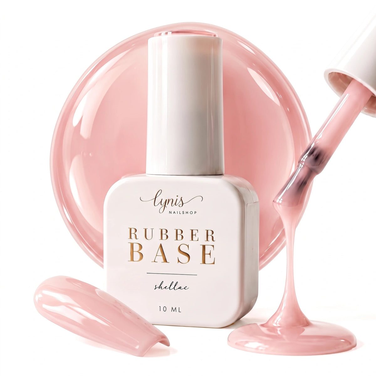 Shellac · Rubber Base · Light Rose 10ml
