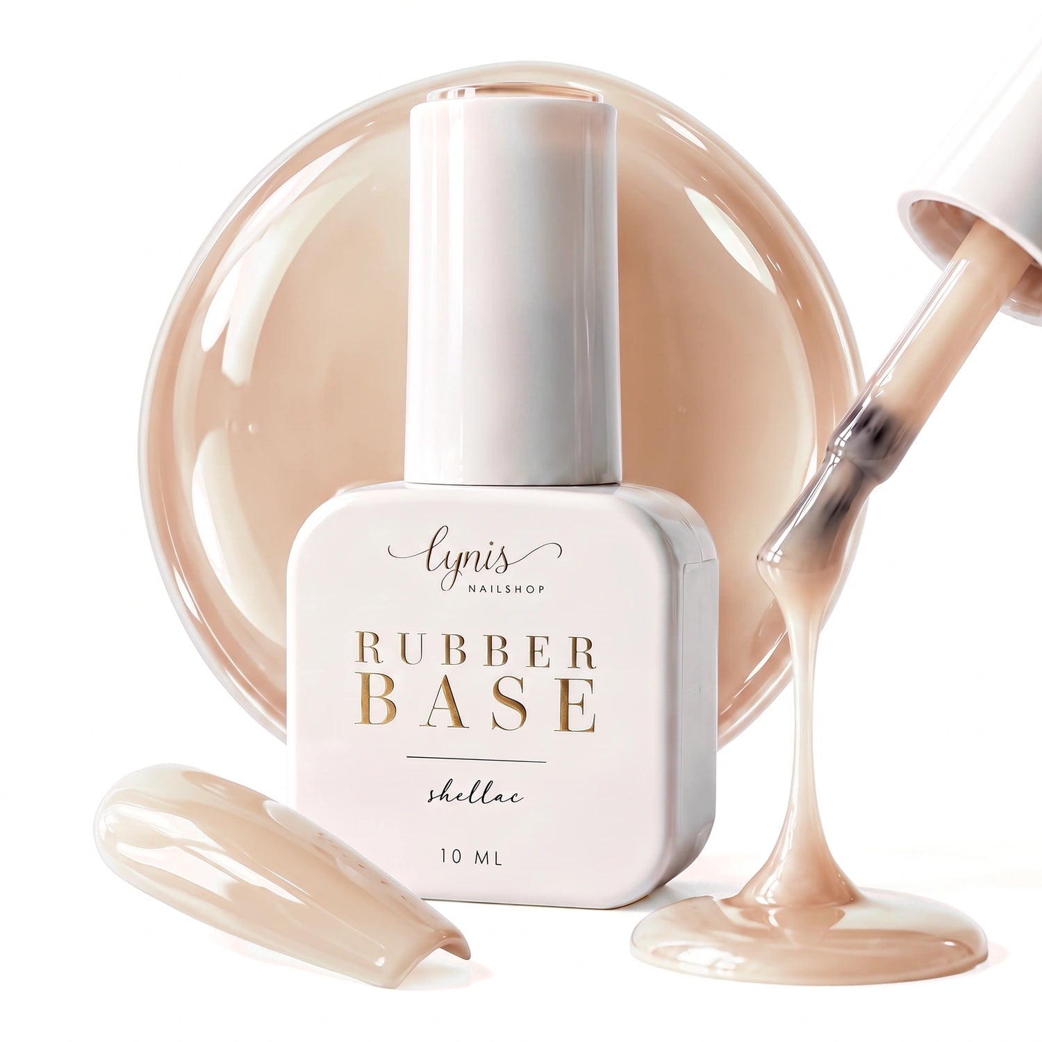 Shellac · Rubber Base · Sandy 10ml, Aufbaugel in der Flasche, Aufbaugel Naturnagel, Base Gel, Effekt, flexibles Aufbaugel, flexibles Gel, gel polish, gellack, Glitzer, Grundiergel, Haftgel, hema frei, hemafrei, nail polish, Naturnagelverstärkung, Pastell, rosa, Shellac, uv lack für Nägel im Nageldesign & Nagelstudios