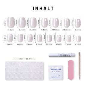White Square · Soft Gel · Press on Nails