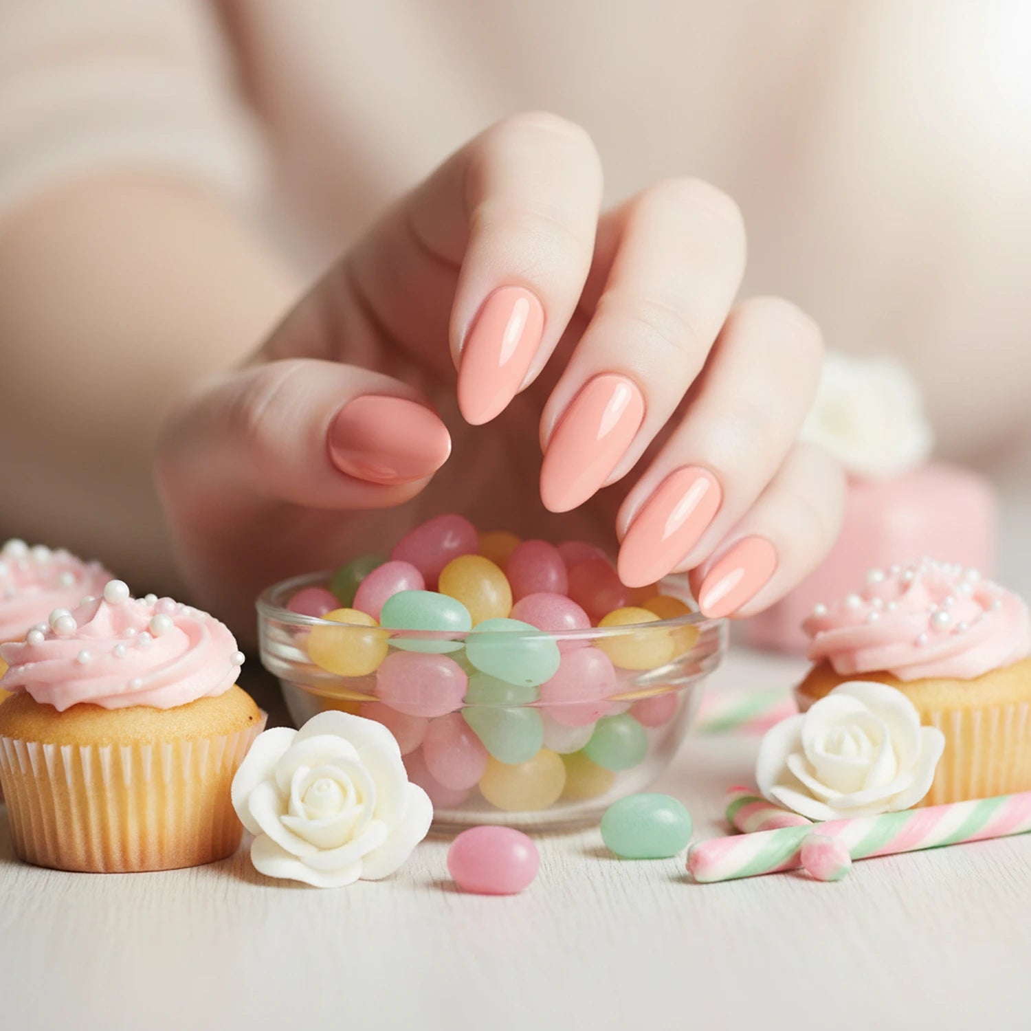 Shellac · Rubber Base · Sweet 10ml*,  für Nägel im Nageldesign & Nagelstudios
