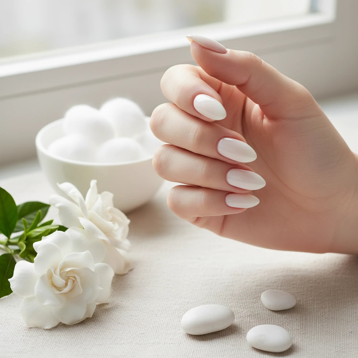 Shellac · Rubber Base · White 7,3ml*,  für Nägel im Nageldesign & Nagelstudios