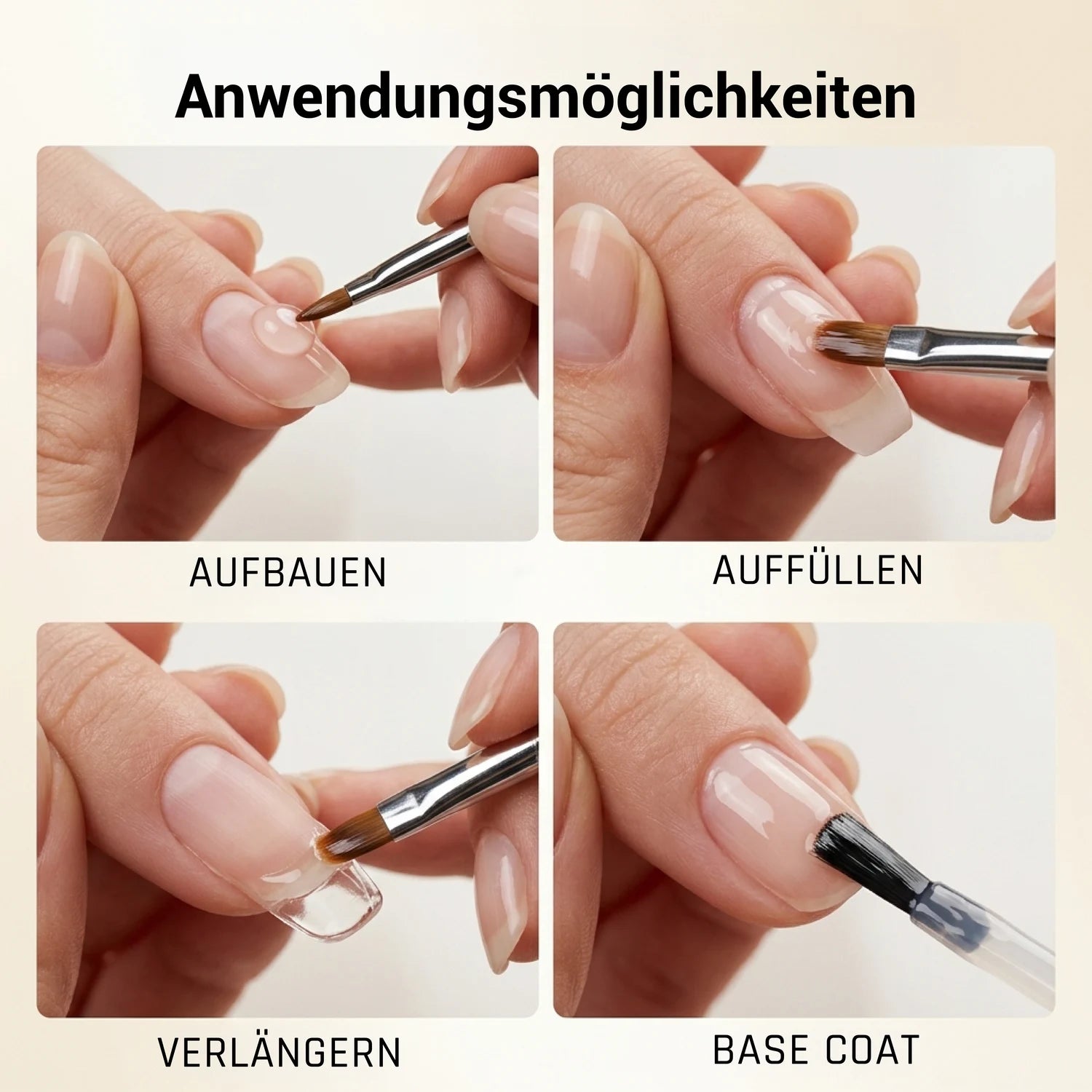 8 in 1 Glue Gel, aufdrück Nägel, base gel, Basecoat, Basegel, Builder Gel, buildergel, Click it Tips, GelX, Glue Gel, hidden, klebegel, Pinselreinigungsge, press on nails, press on nägel, refill gel, Refillgel, Rhinestoneglue, Tip Gel, Verlängerungsgel für Nägel im Nageldesign & Nagelstudios