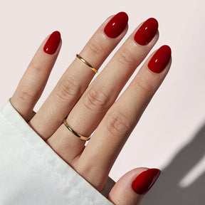 Rot Rund · Soft Gel · Press on Nails