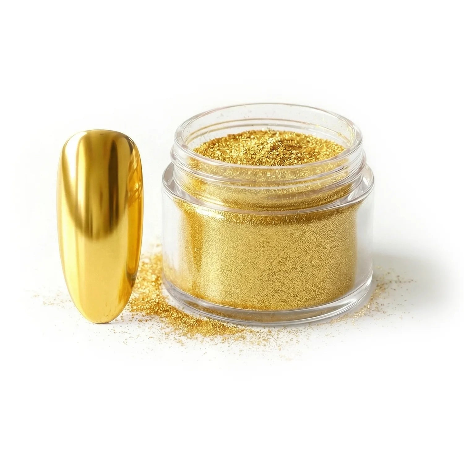 Chrome Mirror · Gold, chrome Pigment, Pigment, puder, Pulver für Nägel im Nageldesign & Nagelstudios