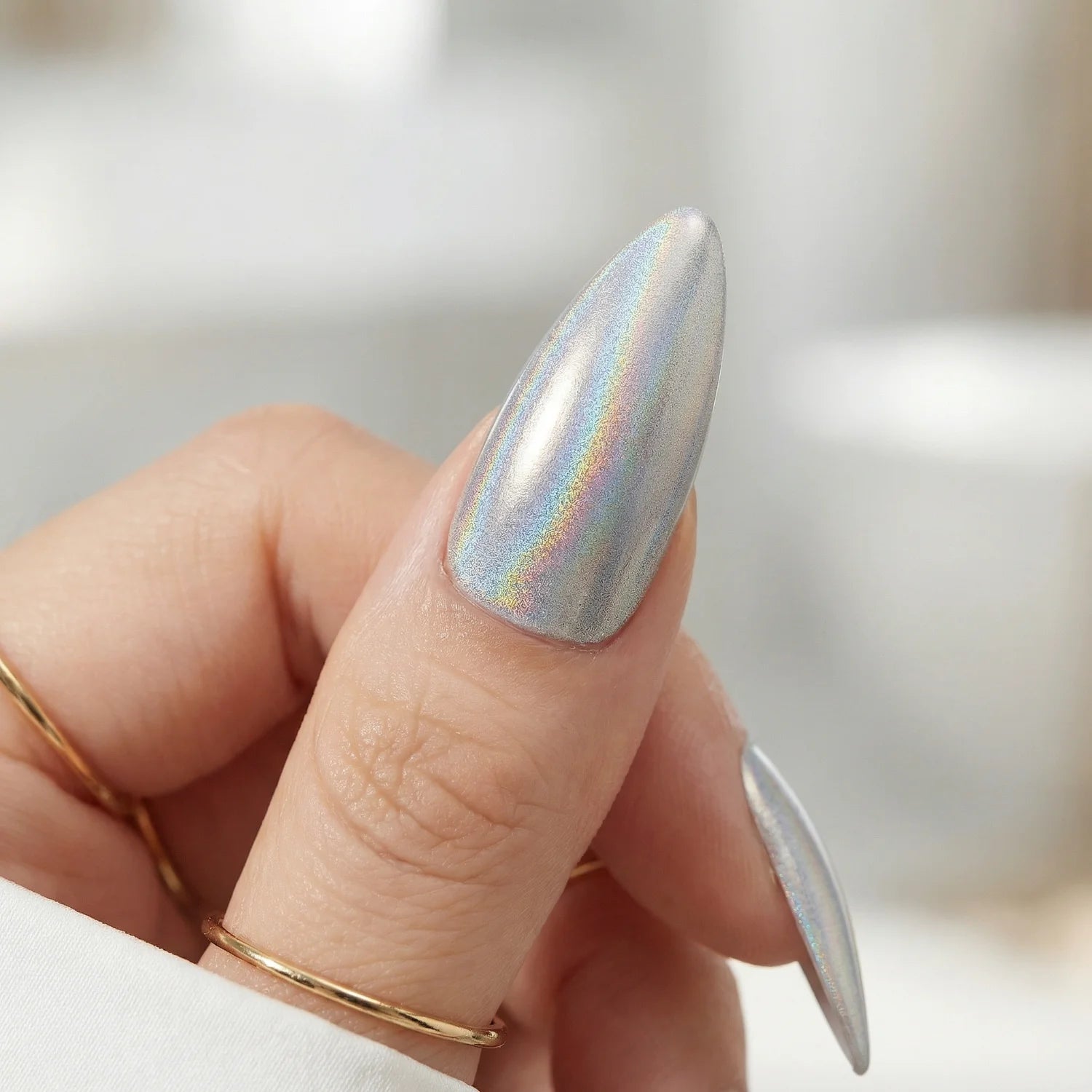 Holo Chrome Pen · Silver, Chrome effekt, Holo effekt, spiegel pigment, spiegeleffekt für Nägel im Nageldesign & Nagelstudios