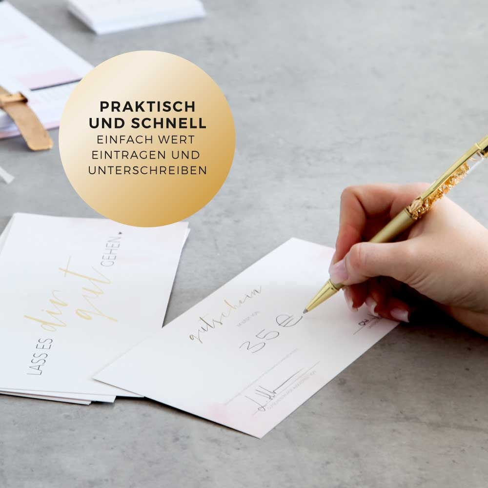 Gutscheine für Nagelstudios (50er Set), JTL-DL für Nägel im Nageldesign & Nagelstudios