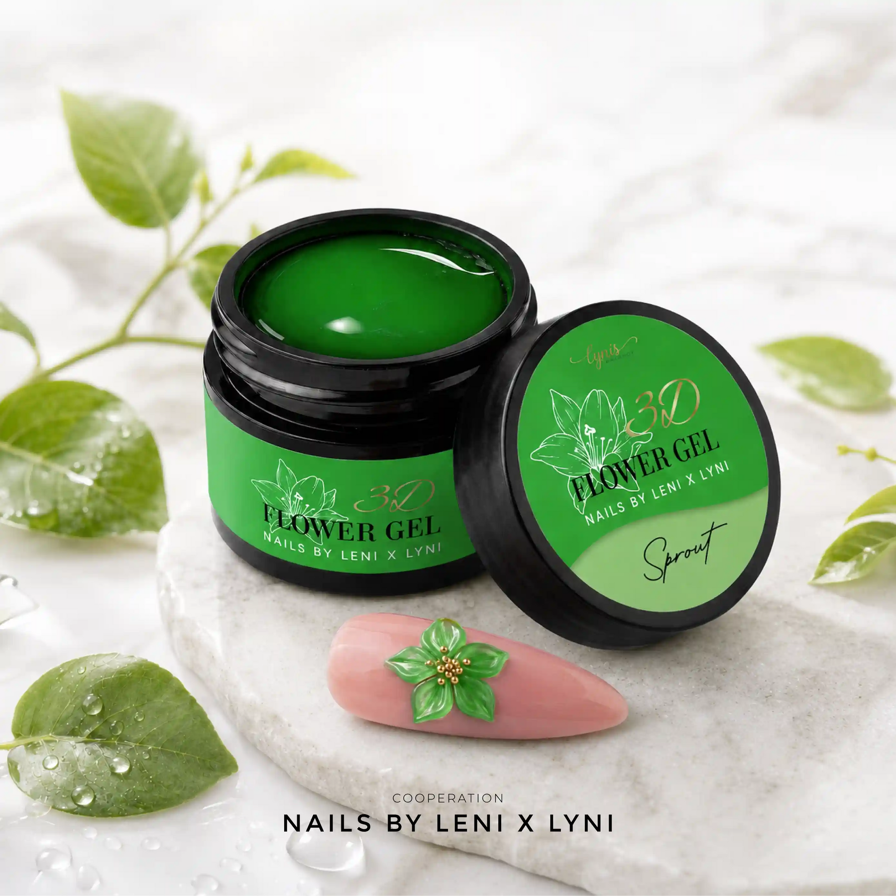 3D Flower Gel · Sprout 15ml · Leni x Lyni, 3D Blumengel, kein-aktionspreis, leni, leni 3D Flower Gel, nails by leni für Nägel im Nageldesign & Nagelstudios