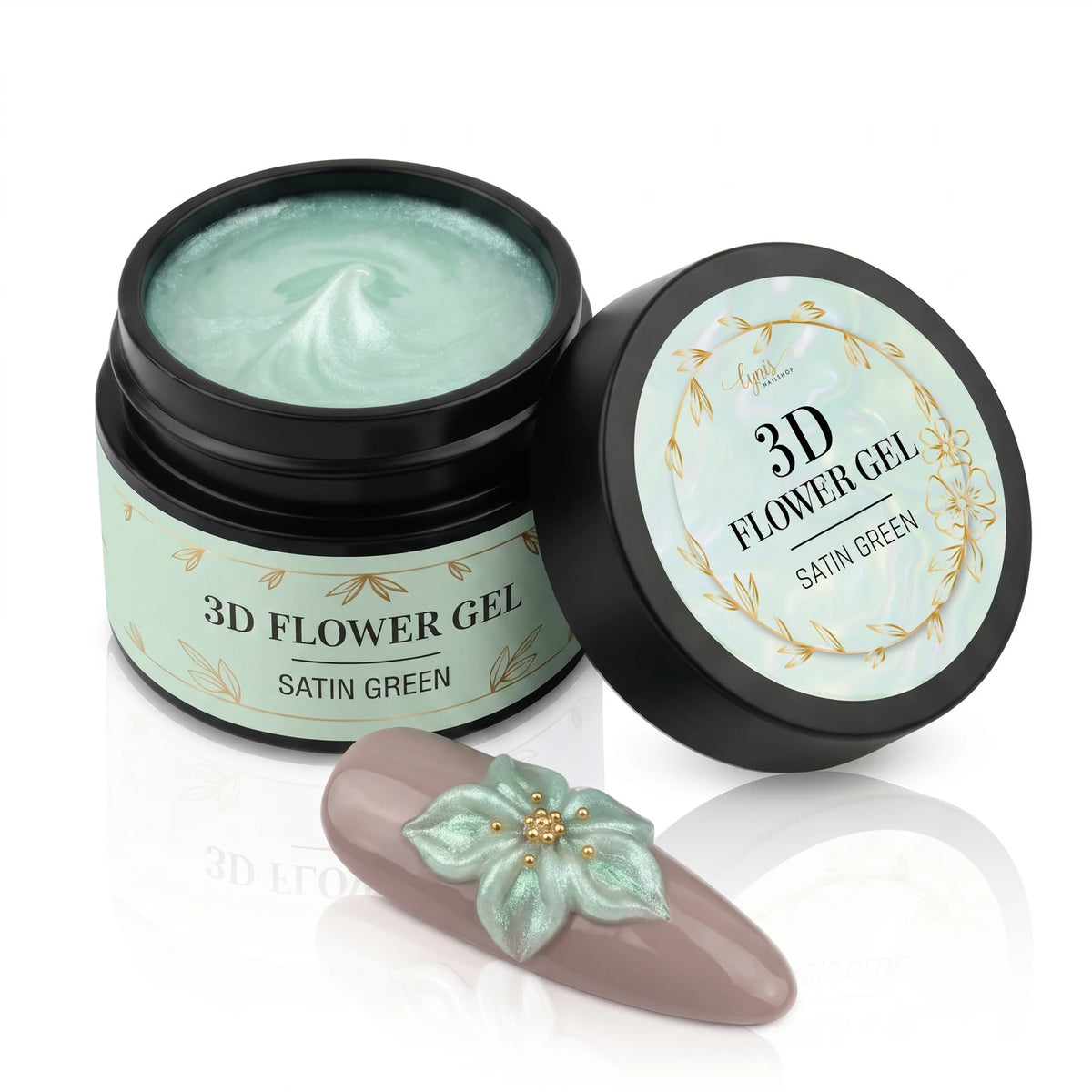 3D Flower Gel · Satin Green 15ml