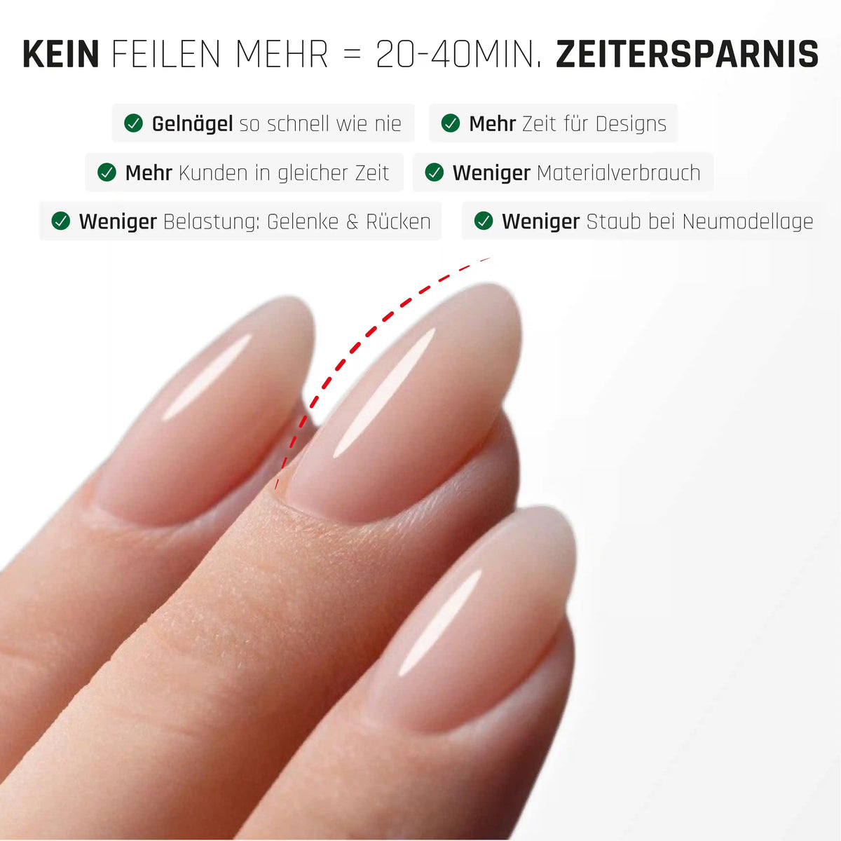 No File Gel Spar-Set · Nägel OHNE lästiges Feilen!