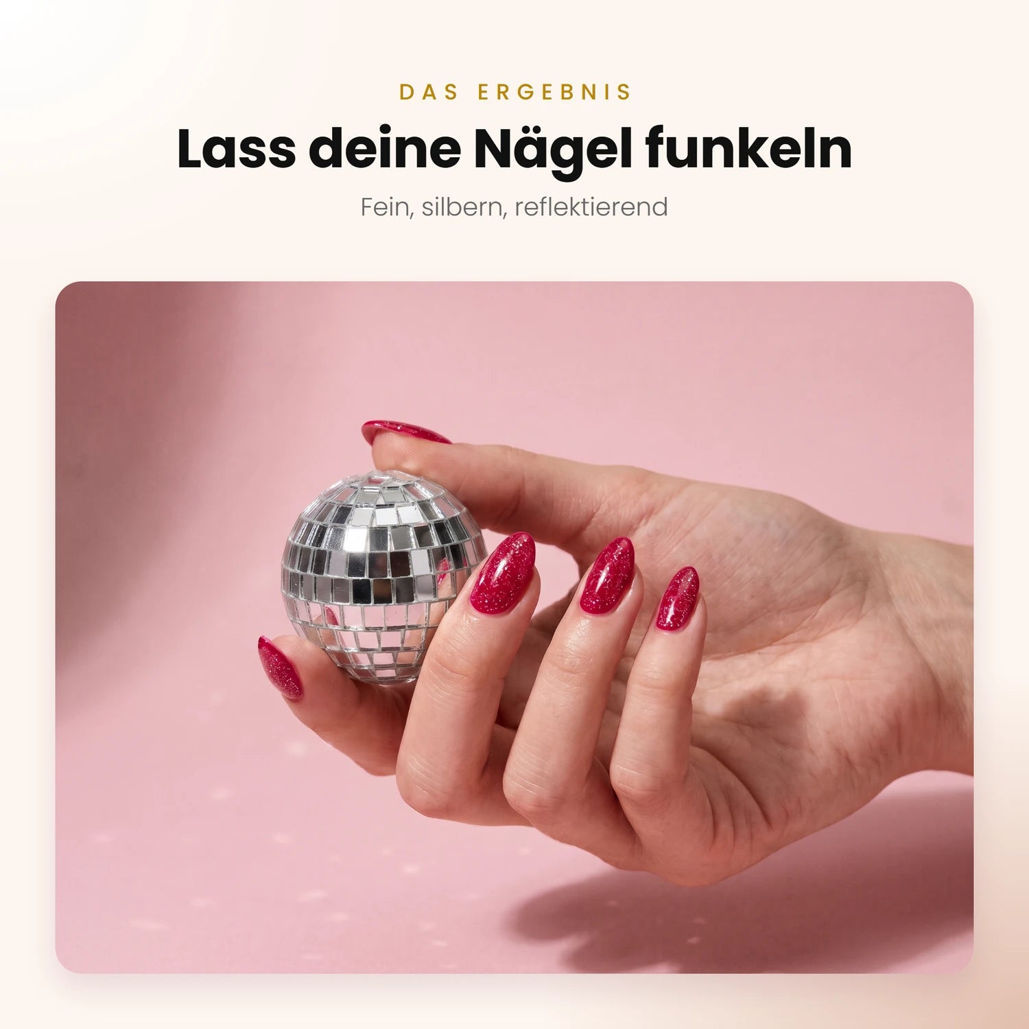 Reflective Sealer · No Wipe · 10ml, flash on, glanz Versiegler, glimmer, Glitter, Glitzer, reflektierend, schimmer, Top Coat, Versiegelungsgel, Versiegler für Nägel im Nageldesign & Nagelstudios