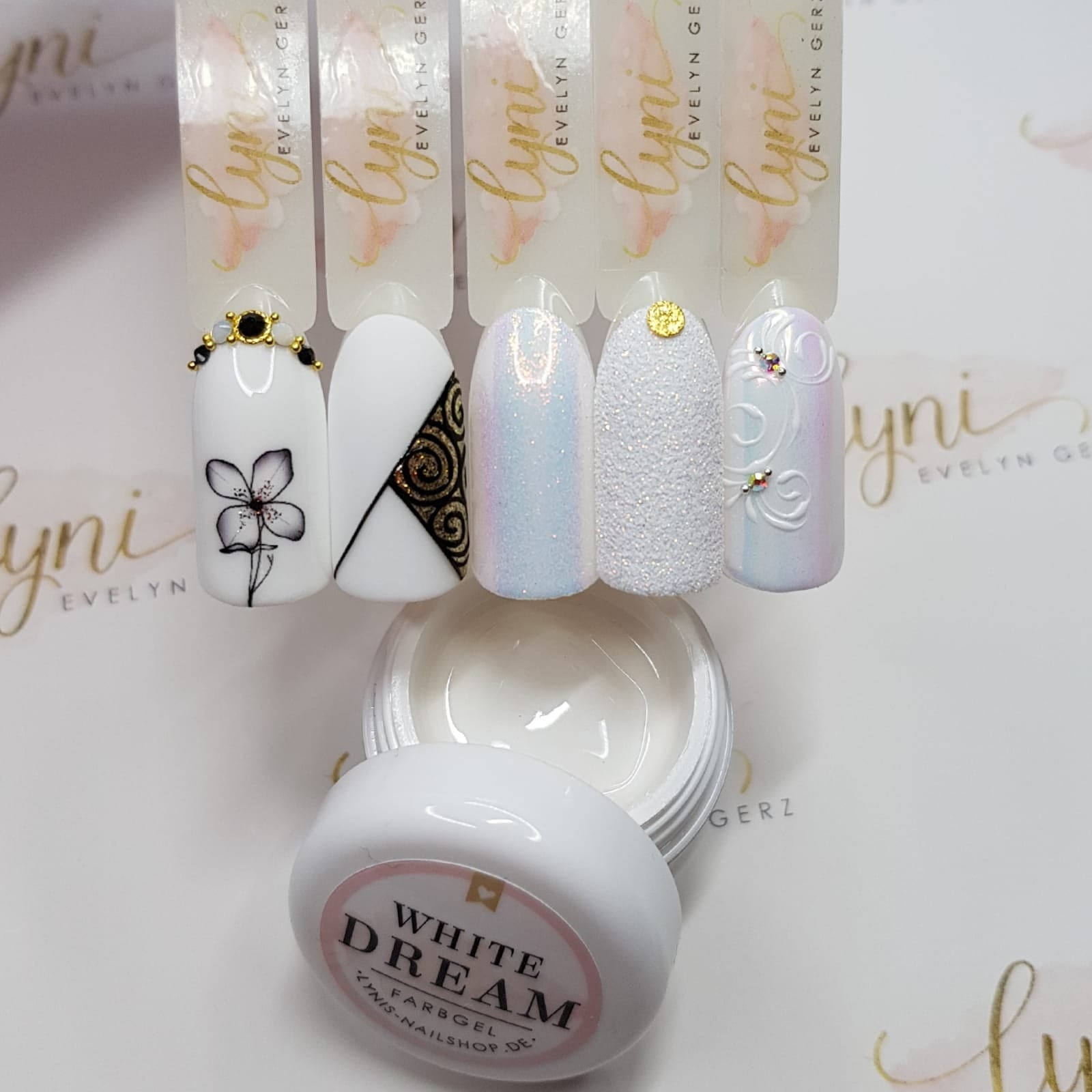 White Dream · Farbgel 5ml*, color gel, Farbe für Nägel, Gel Farben, Gelnägel Farbe, weiß für Nägel im Nageldesign & Nagelstudios