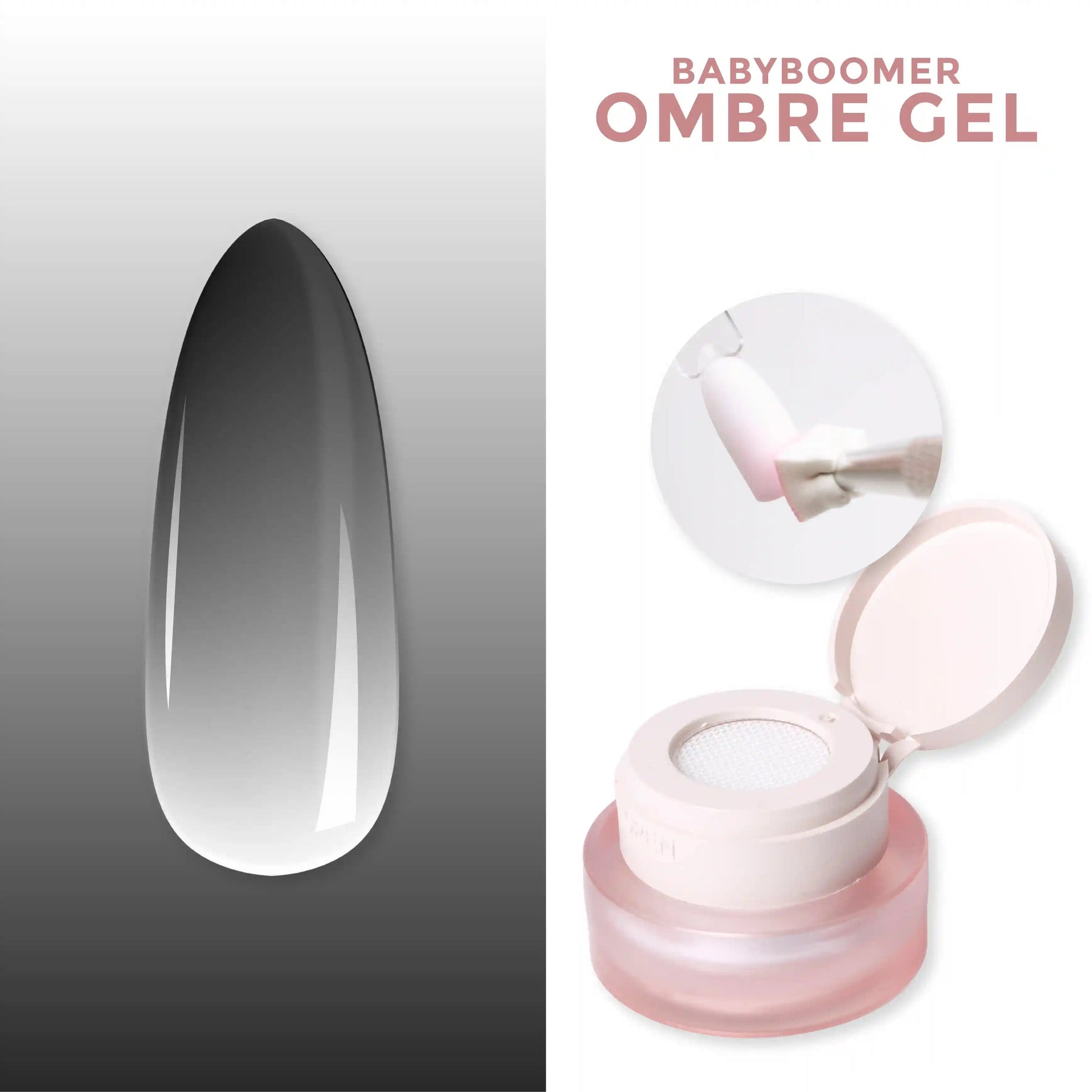 Ombre Babyboomer Gel · Black 2g