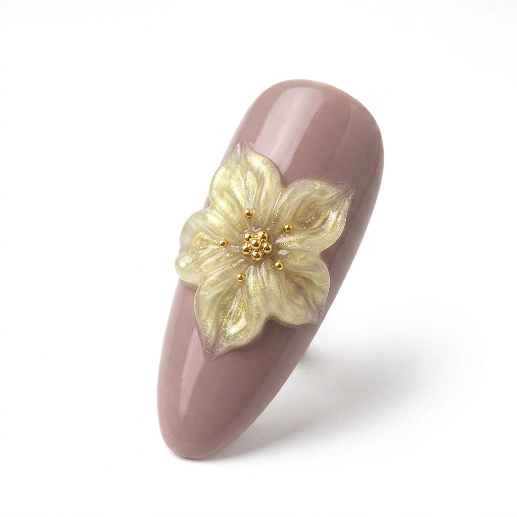 3D Flower Gel · Satin Gold 15ml, 3D Blumen, Blumengel für Nägel im Nageldesign & Nagelstudios