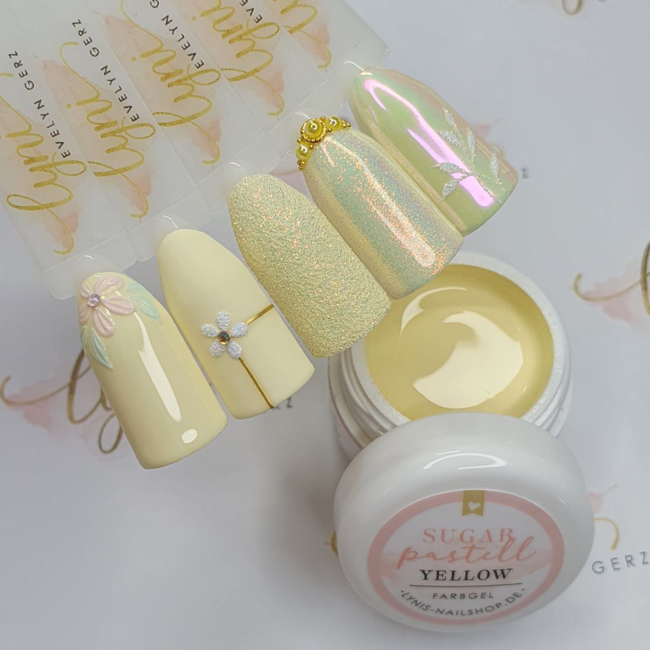 Sugar Pastell Yellow · Farbgel 5ml*, color gel, Farbe für Nägel, Gel Farben, gelb, Gelnägel Farbe für Nägel im Nageldesign & Nagelstudios