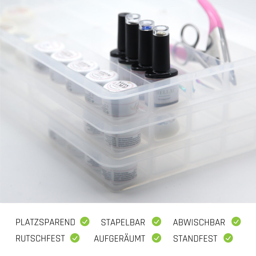 geltiegel aufbewahrung Farbgel Sortierbox günstig für Nageldesigner