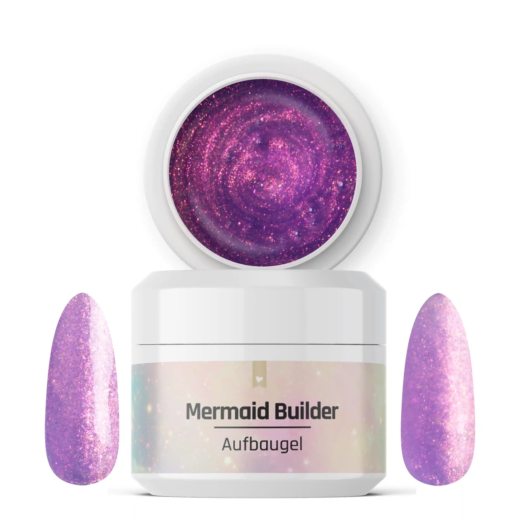 Mermaid Builder Gel · Lilac 15ml, Aufbaugel, bunt, irisierend, schimmer für Nägel im Nageldesign & Nagelstudios