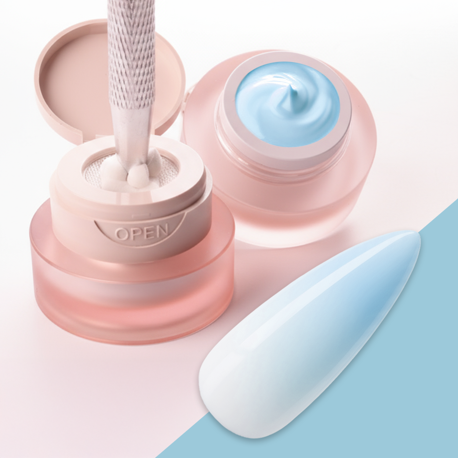 Ombre Babyboomer  Gel · Pastell Blue 2g