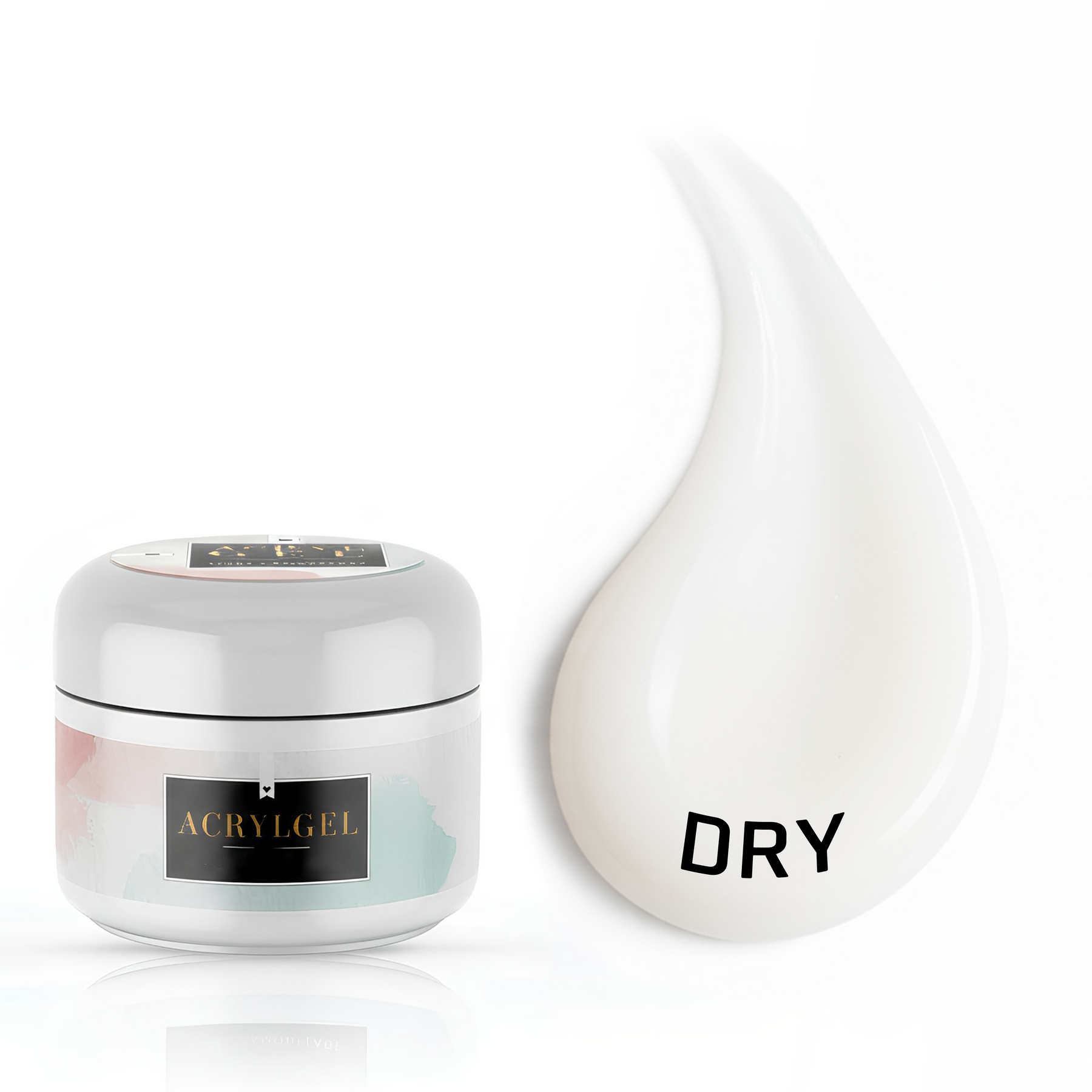 Dry Acrylgel · Soft White 10ml*, Poligel, Polyacryl, polyacrylgel, polygel für Nägel im Nageldesign & Nagelstudios