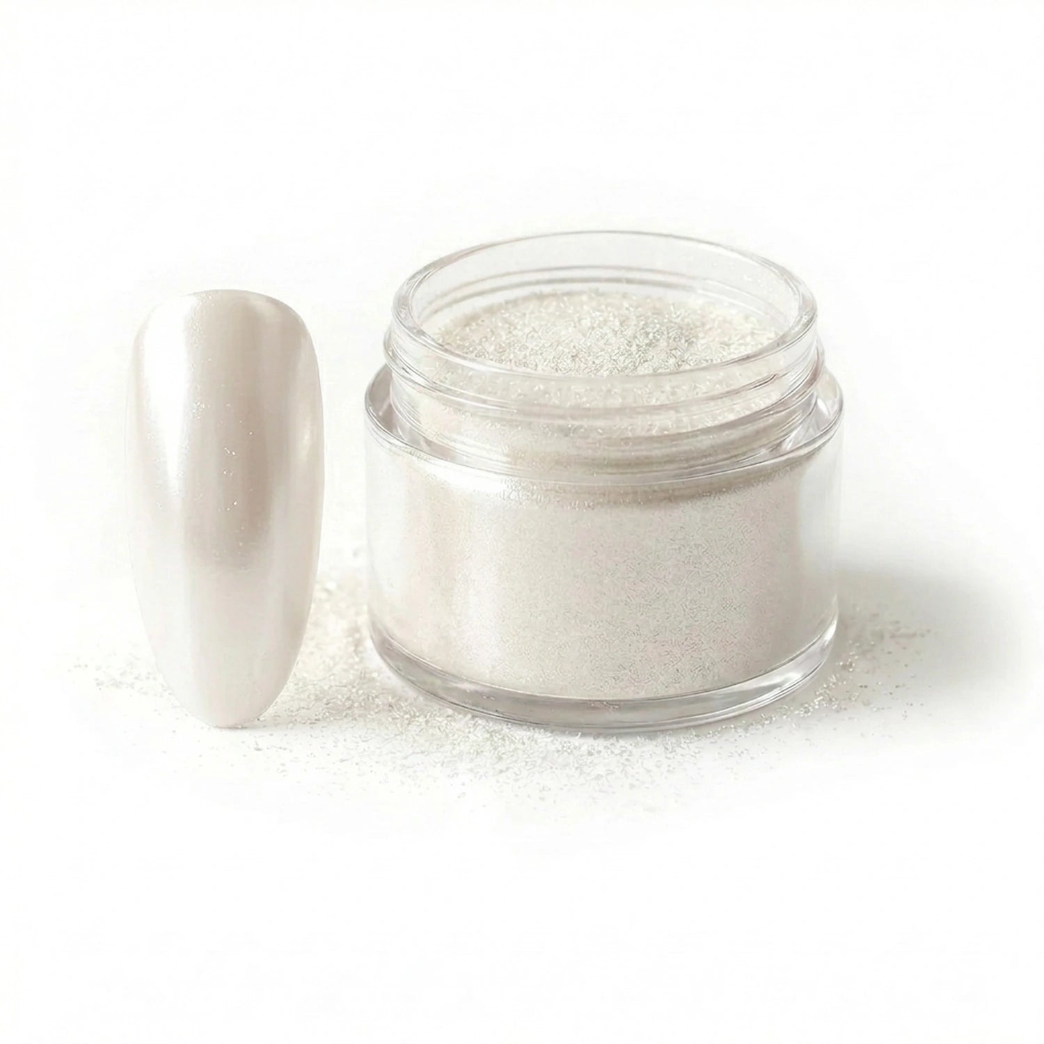 White Pearl Pigment, Perlmutt, puder, Pulver, Weiß für Nägel im Nageldesign & Nagelstudios