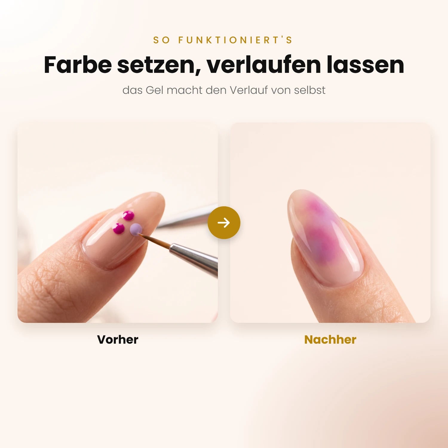 Blooming Gel 10ml, Blumeffekt Gel, Farbverlauf Gel, Muster Gel für Nägel im Nageldesign & Nagelstudios