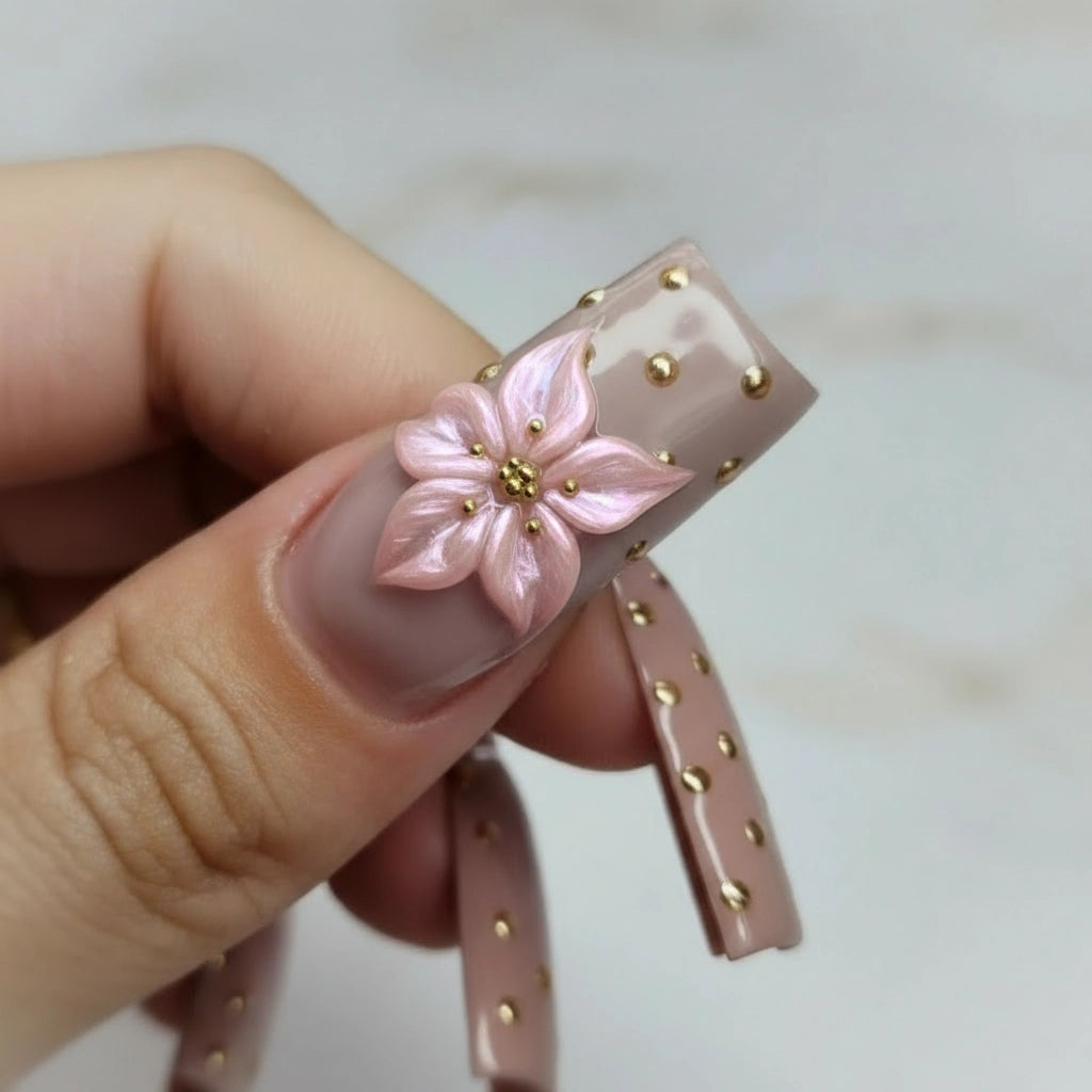 3D Flower Gel · Rose Gold 15ml, 3D Blumen, Blumengel für Nägel im Nageldesign & Nagelstudios