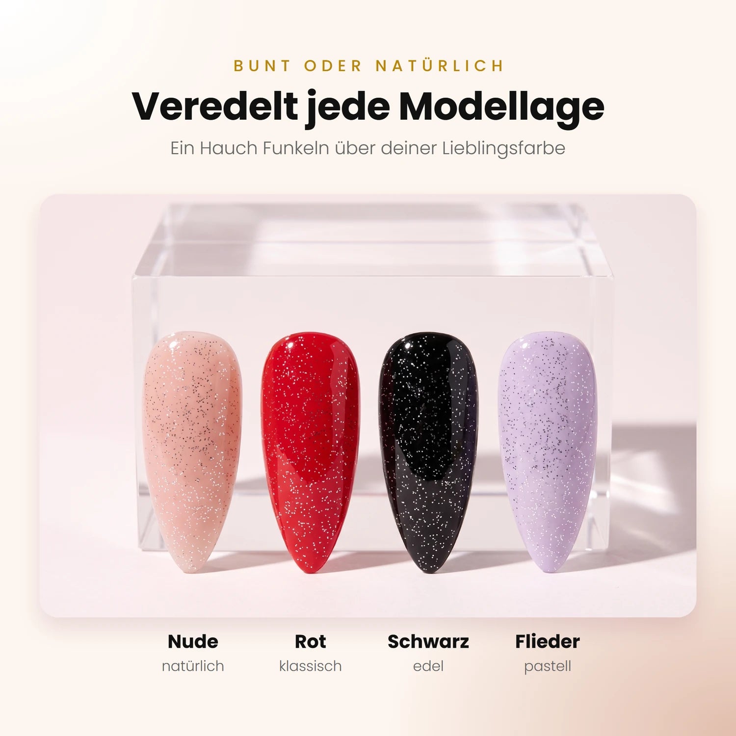 Reflective Sealer · No Wipe · 10ml, flash on, glanz Versiegler, glimmer, Glitter, Glitzer, reflektierend, schimmer, Top Coat, Versiegelungsgel, Versiegler für Nägel im Nageldesign & Nagelstudios