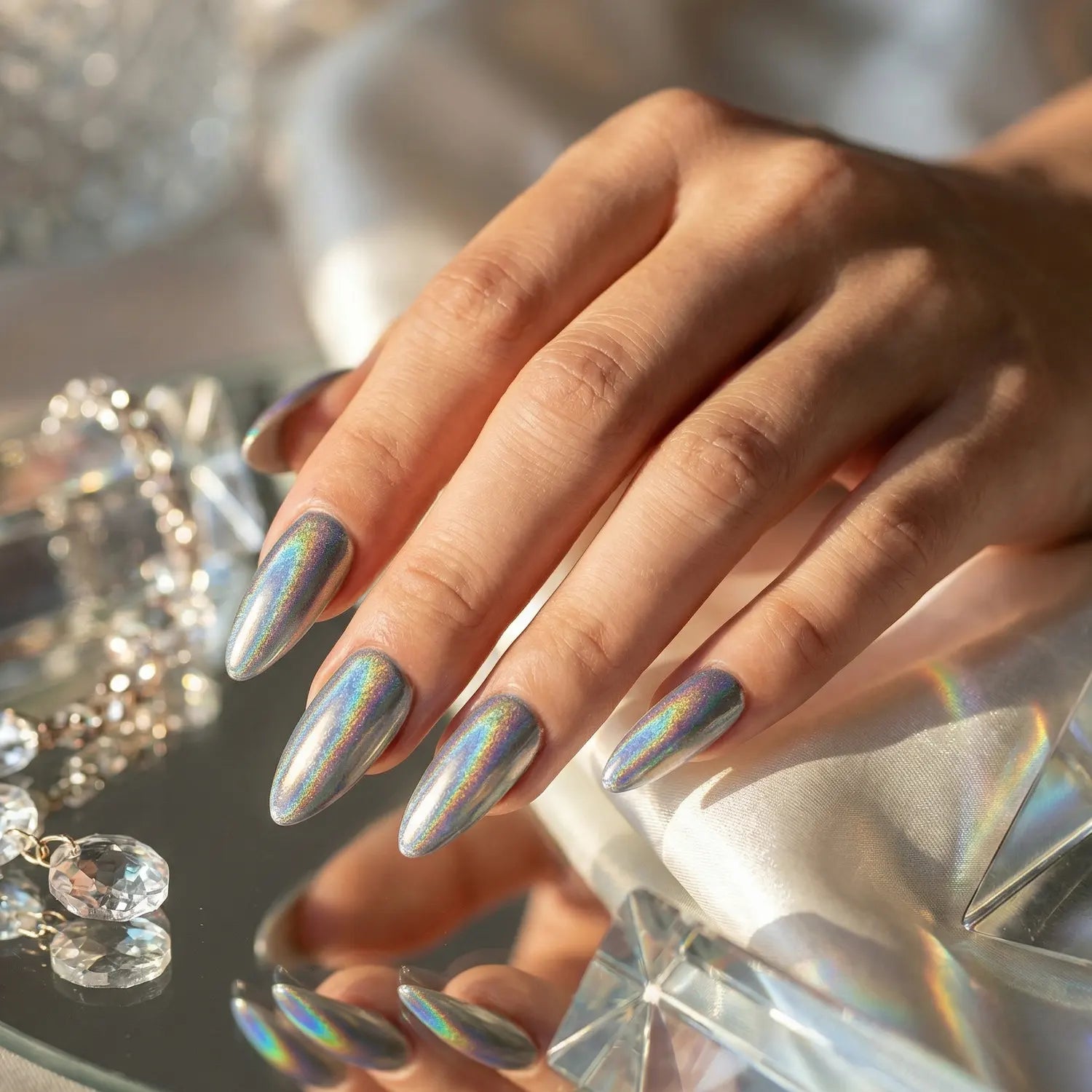 Rainbow Mirror Gel 5ml*, color gel, Farbe für Nägel, Gel Farben, Gelnägel Farbe, Holo, holo effekt, Holographisch, regenbogenfarbe, schimmer für Nägel im Nageldesign & Nagelstudios