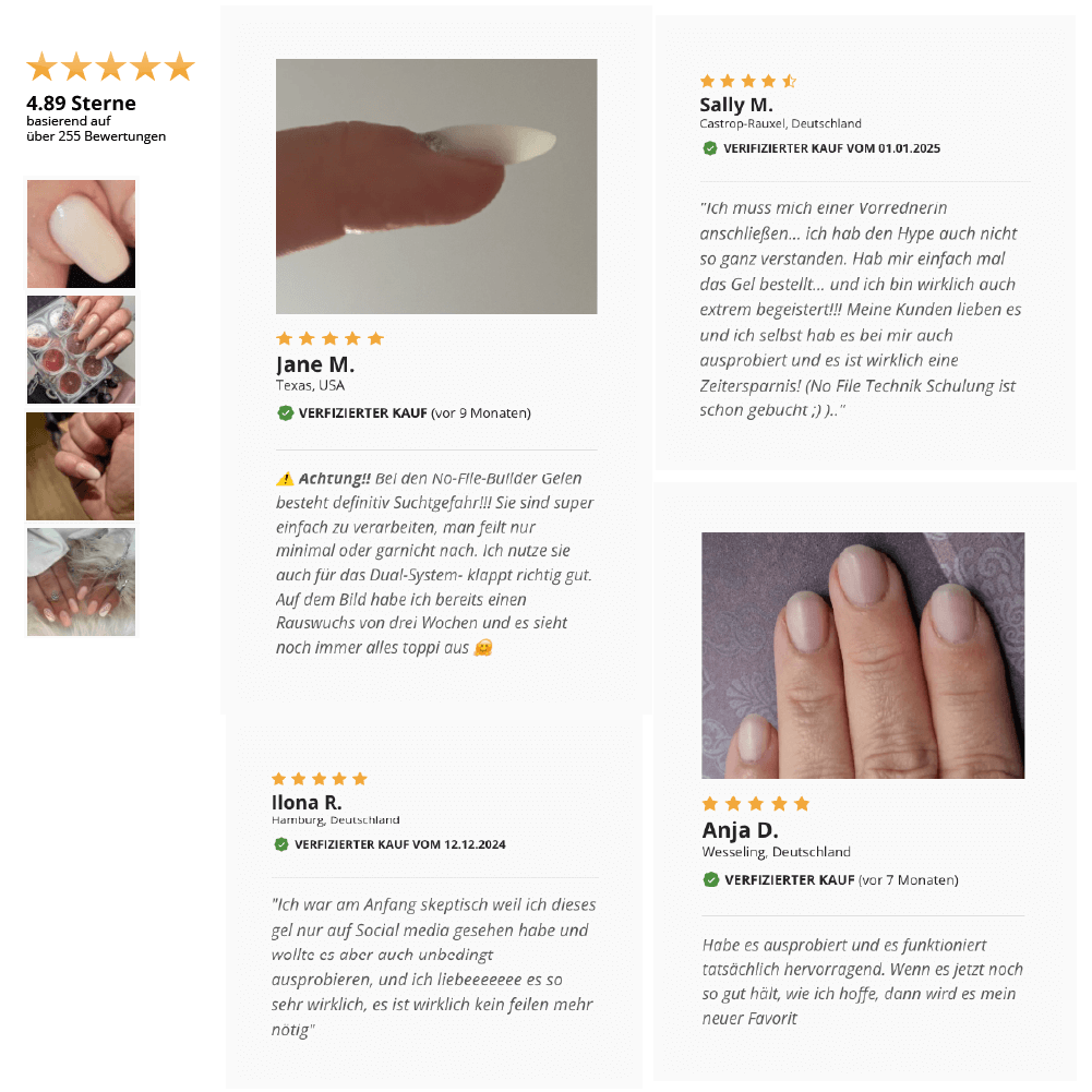 No File · Builder Gel Beige,  für Nägel im Nageldesign & Nagelstudios