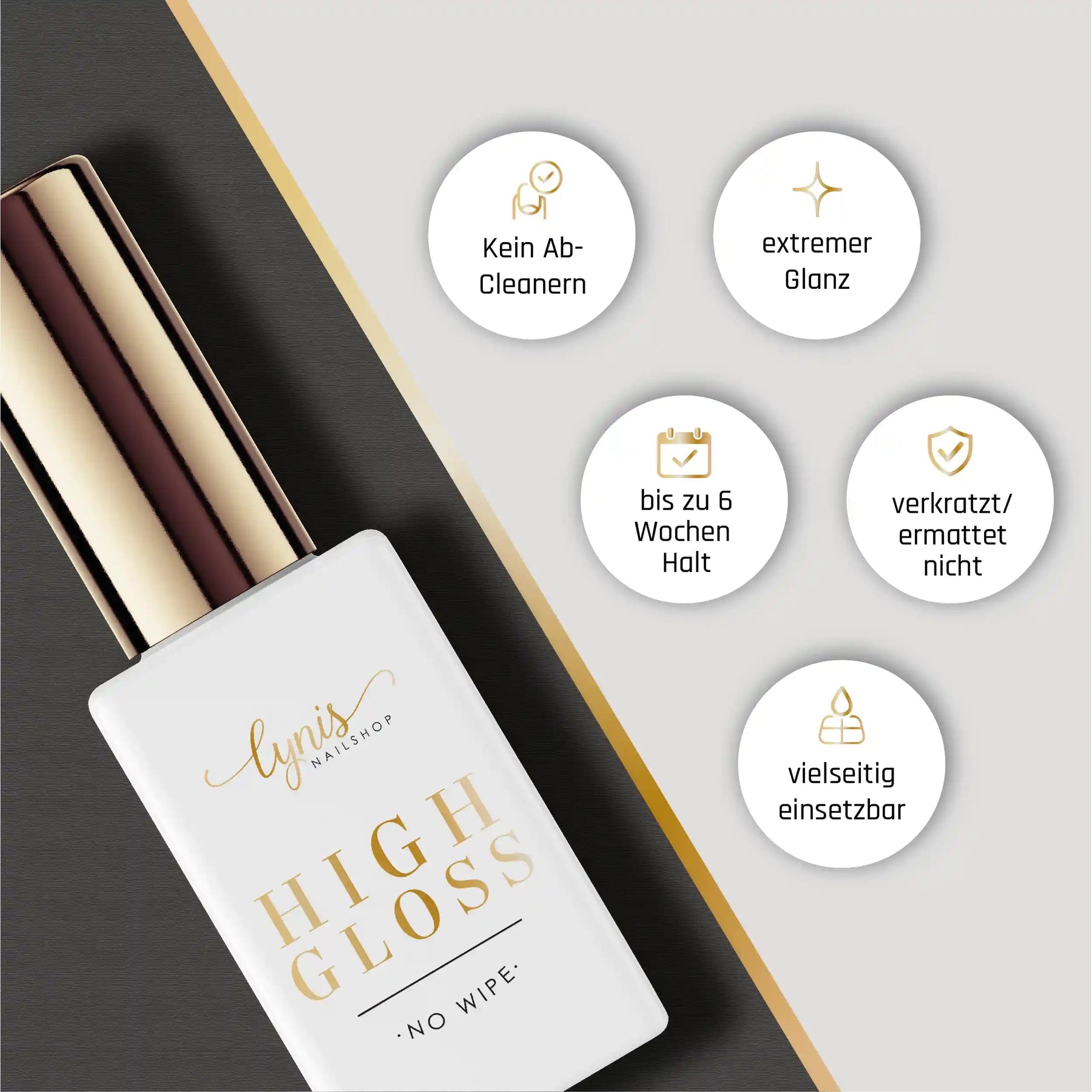 High Gloss · UV Protect 10ml *, glanz Versiegler, Top Coat, Versiegelungsgel, Versiegler für Nägel im Nageldesign & Nagelstudios