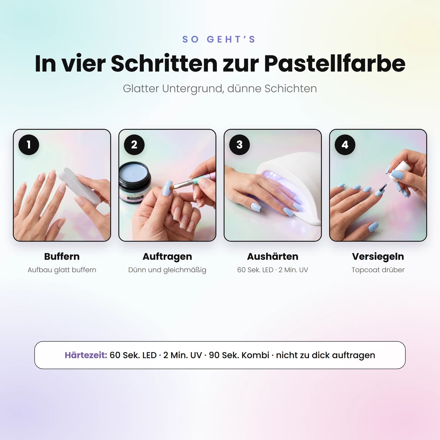 Farbgel Calm Blue · Bine X Lyni · 5ml, bine, bine farbgel, colorgel, hidden, how2design für Nägel im Nageldesign & Nagelstudios
