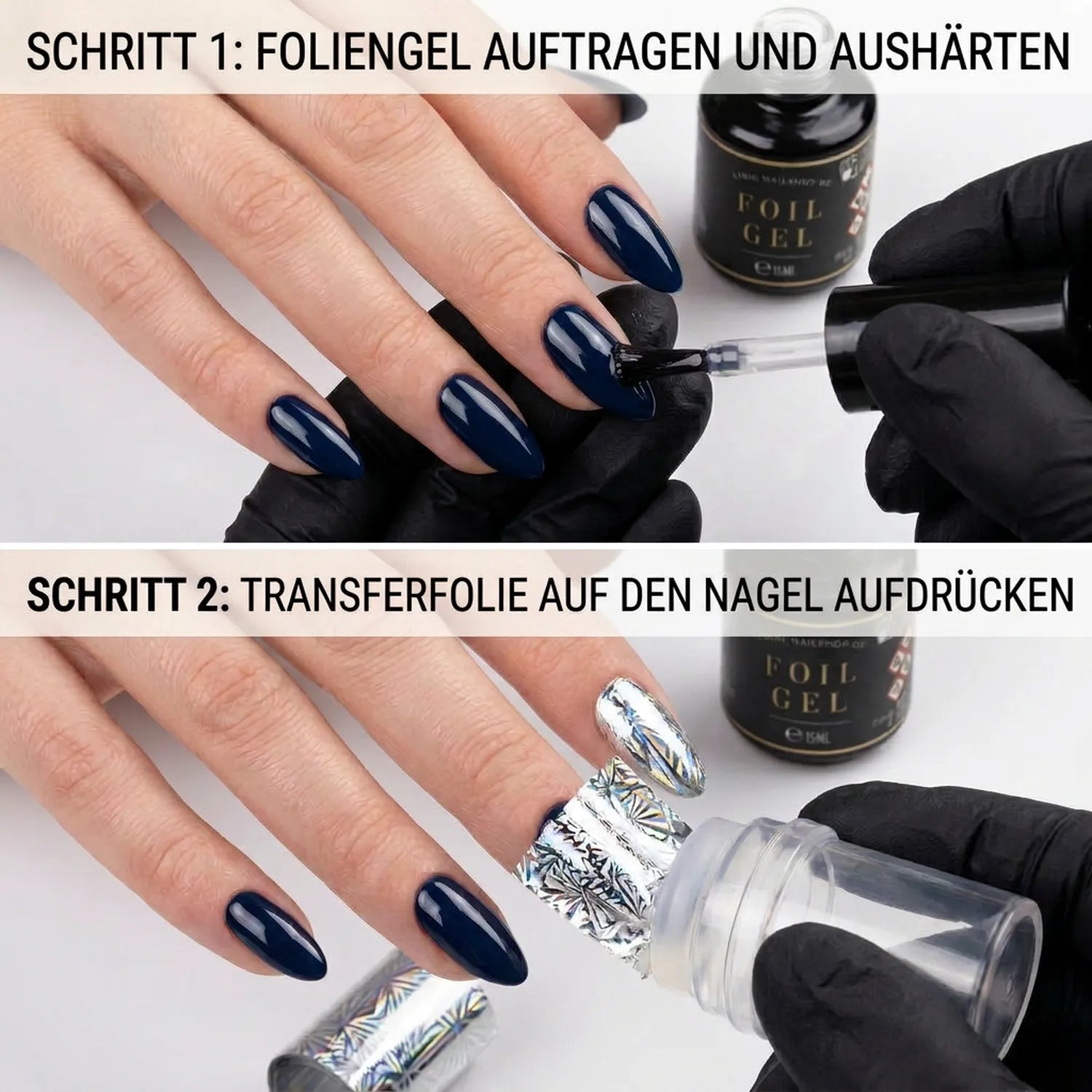 Foliengel 15ml, foil, foil gel, Folien Design, foliendesign, foliendesigns, folienkleber, gel, nail art folie, Nailart Folien für Nägel im Nageldesign & Nagelstudios