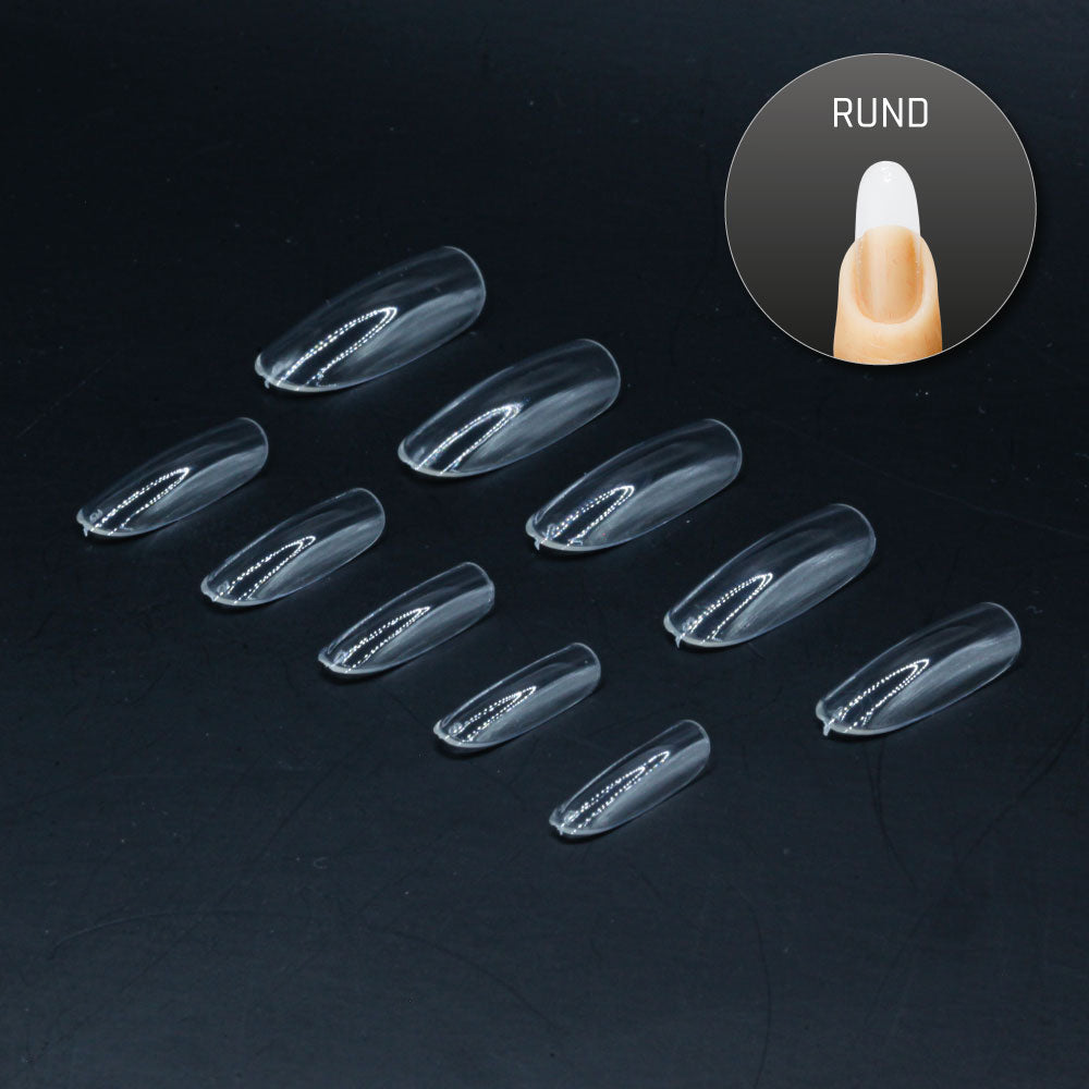 Rund Normal · Clear · Press On Tips