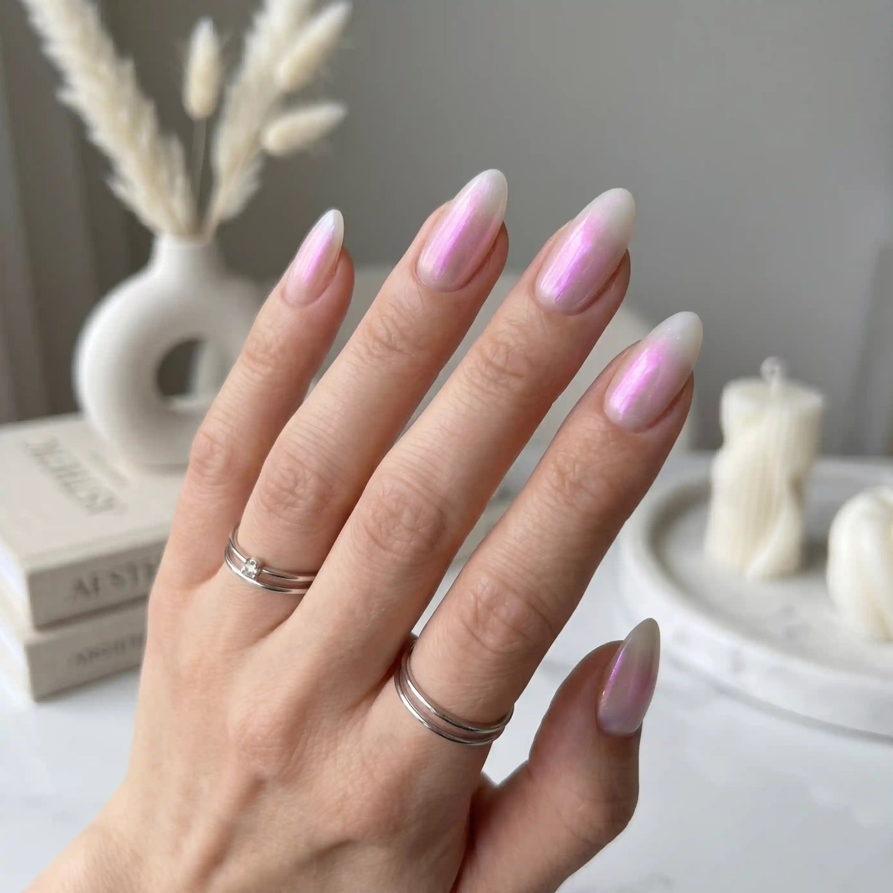 Aurora Builder · Pink 15ml, Aufbaugel, Auroraeffekt, Muscheleffekt, Pearleffekt, Seashell, Shell für Nägel im Nageldesign & Nagelstudios
