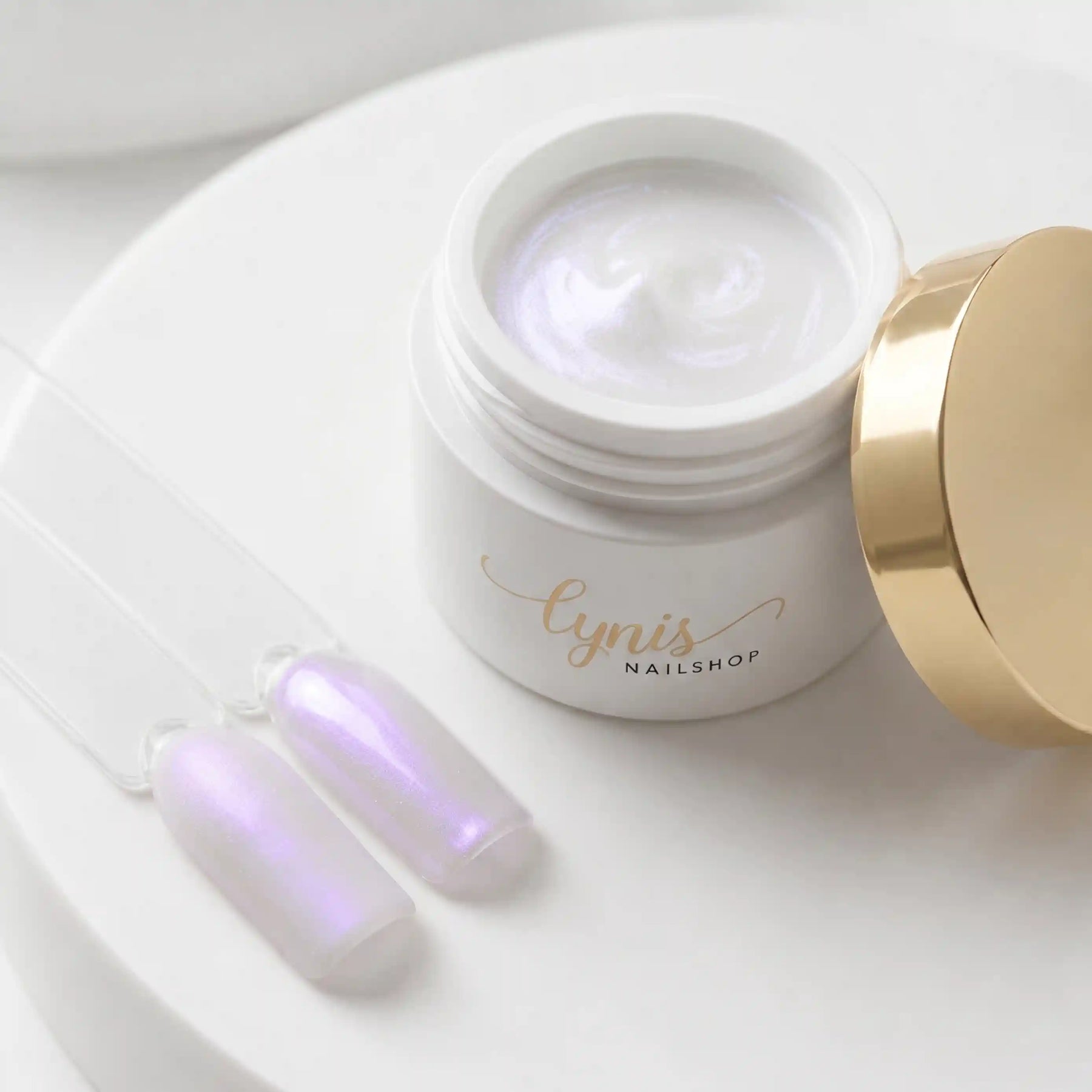 Aurora Builder · Purple 15ml, Aufbaugel, Auroraeffekt, Muscheleffekt, Pearleffekt, Seashell, Shell für Nägel im Nageldesign & Nagelstudios