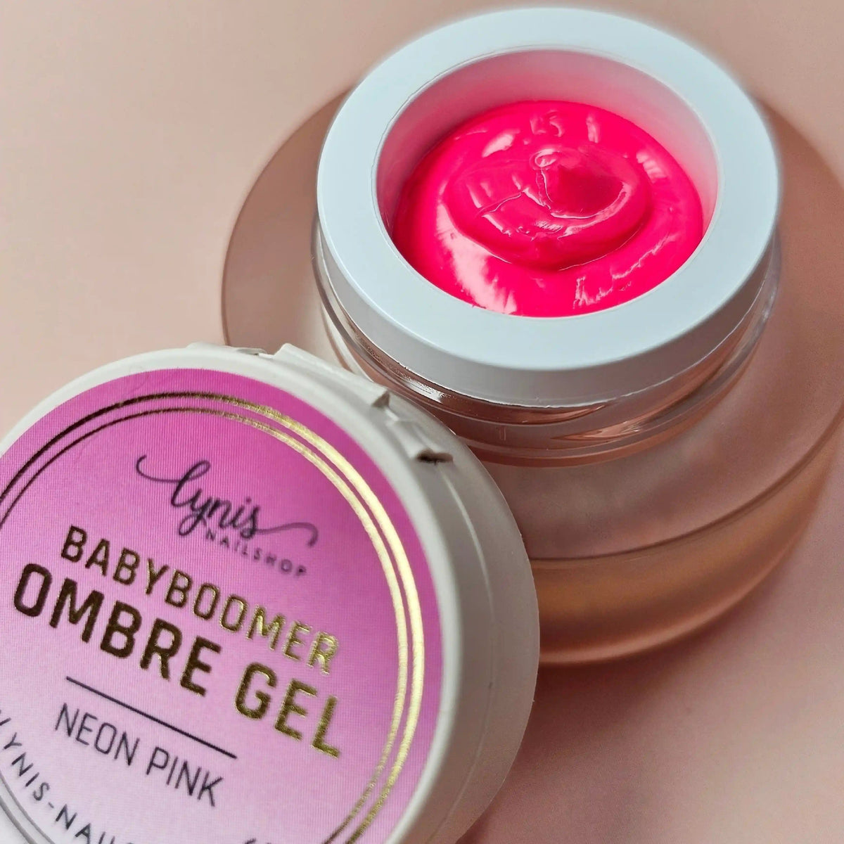 Ombre Babyboomer Gel · Neon Pink 2g