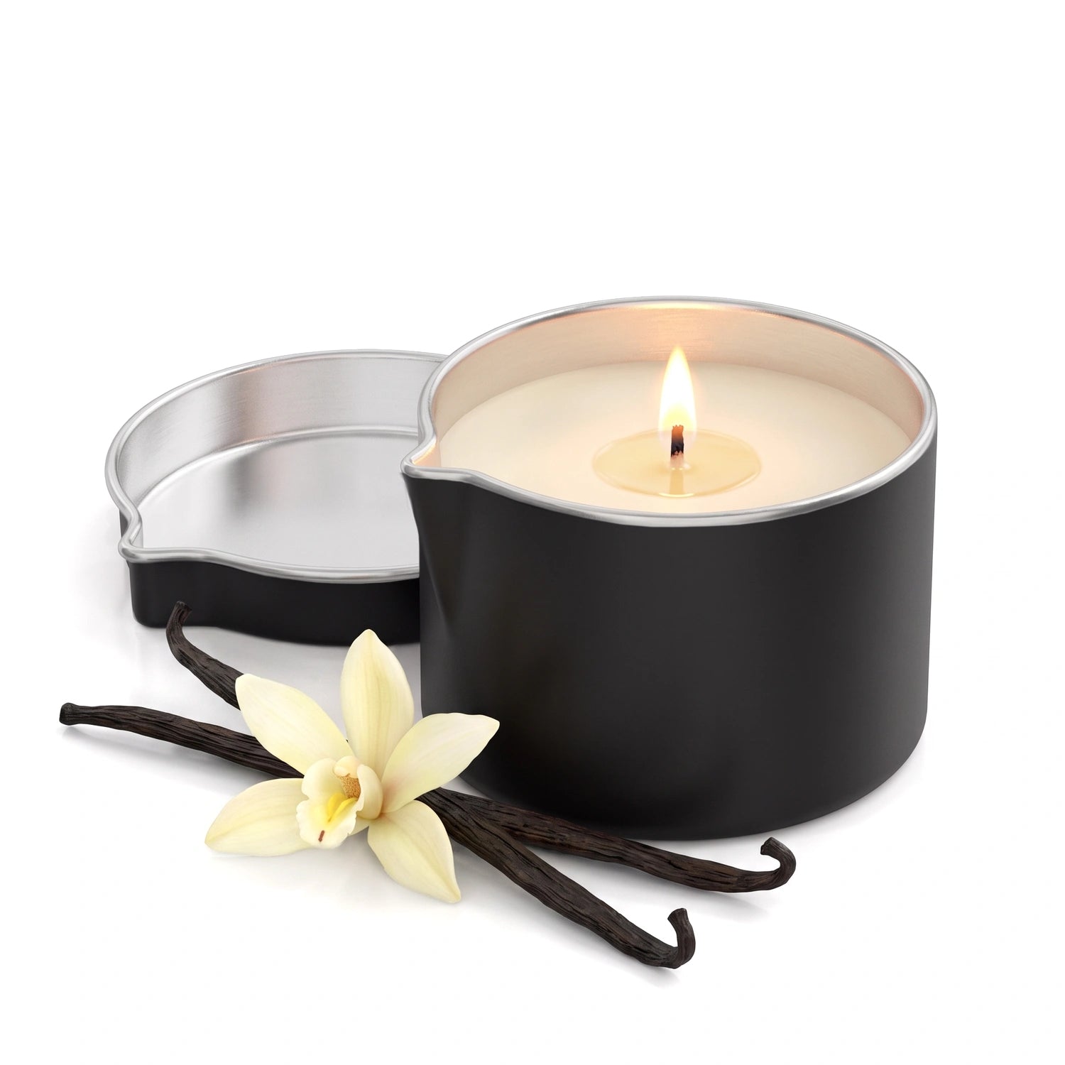 Bodycandle Vanilla Kiss, hidden, Kerze, Massagekerze, Massageöl, Pflegekerze für Nägel im Nageldesign & Nagelstudios