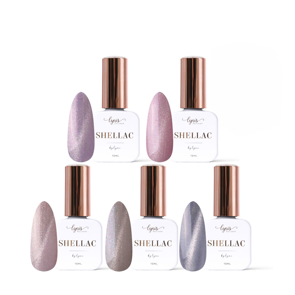 Bridal Cat Eye Shellac Set, Effekt Lack, gel polish, Gellack, Magnet Lack, nail polish, uv lack für Nägel im Nageldesign & Nagelstudios