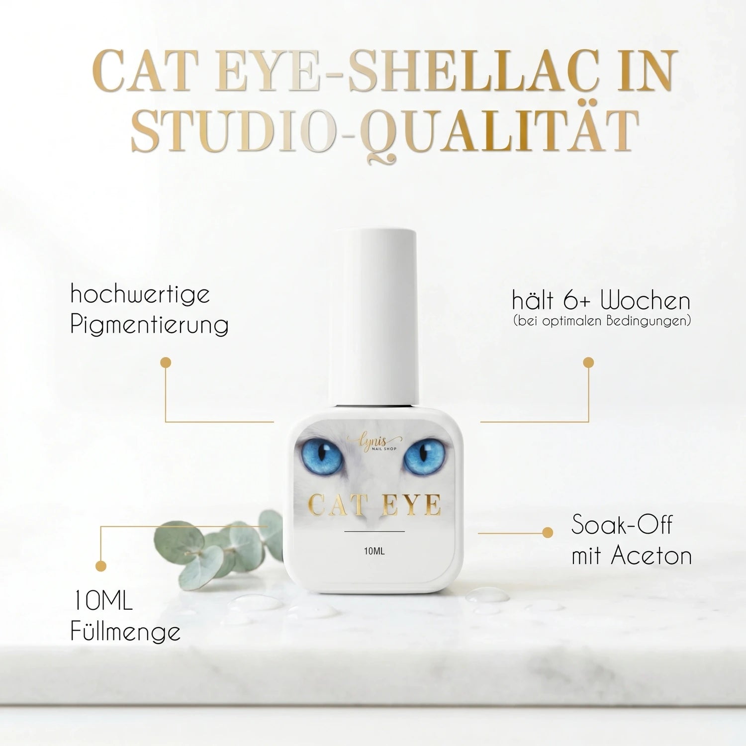 Shellac · Pearl Plum · Cat Eye 10ml, Effekt Lack, gel polish, Gellack, Magnet Lack, nail polish, uv lack für Nägel im Nageldesign & Nagelstudios