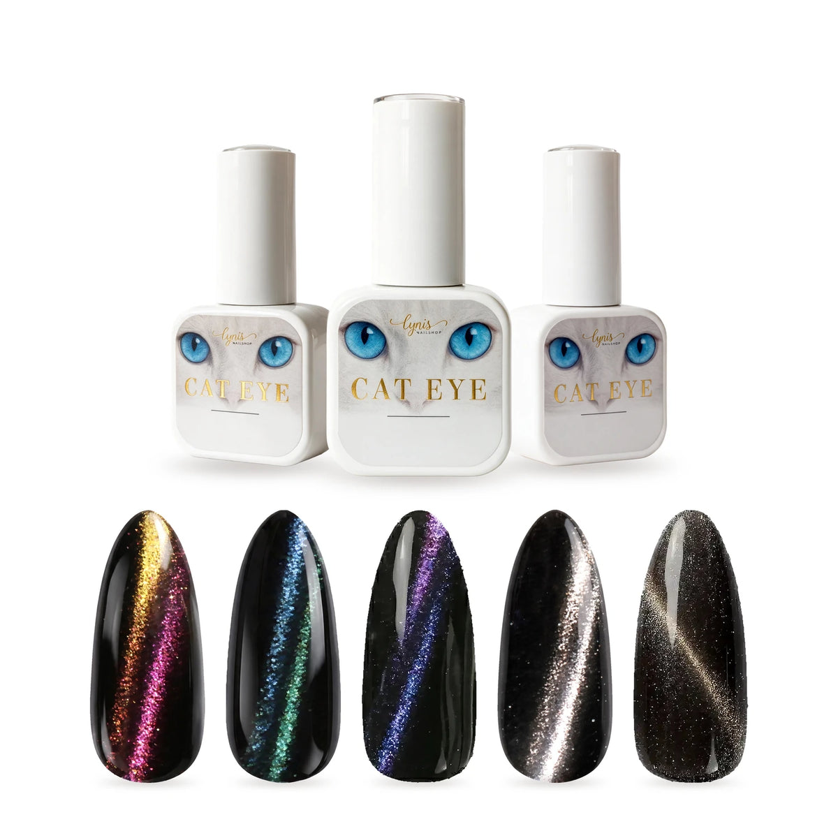 Mirror Cat Eye Shellac Set