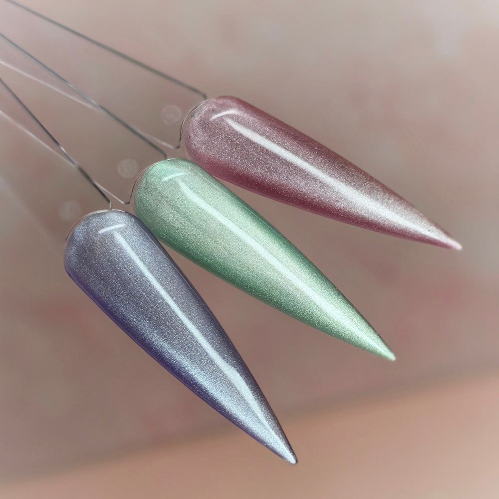 Pastell Cat Eye Set, Effekt Lack, gel polish, Gellack, Magnet Lack, nail polish, uv lack für Nägel im Nageldesign & Nagelstudios