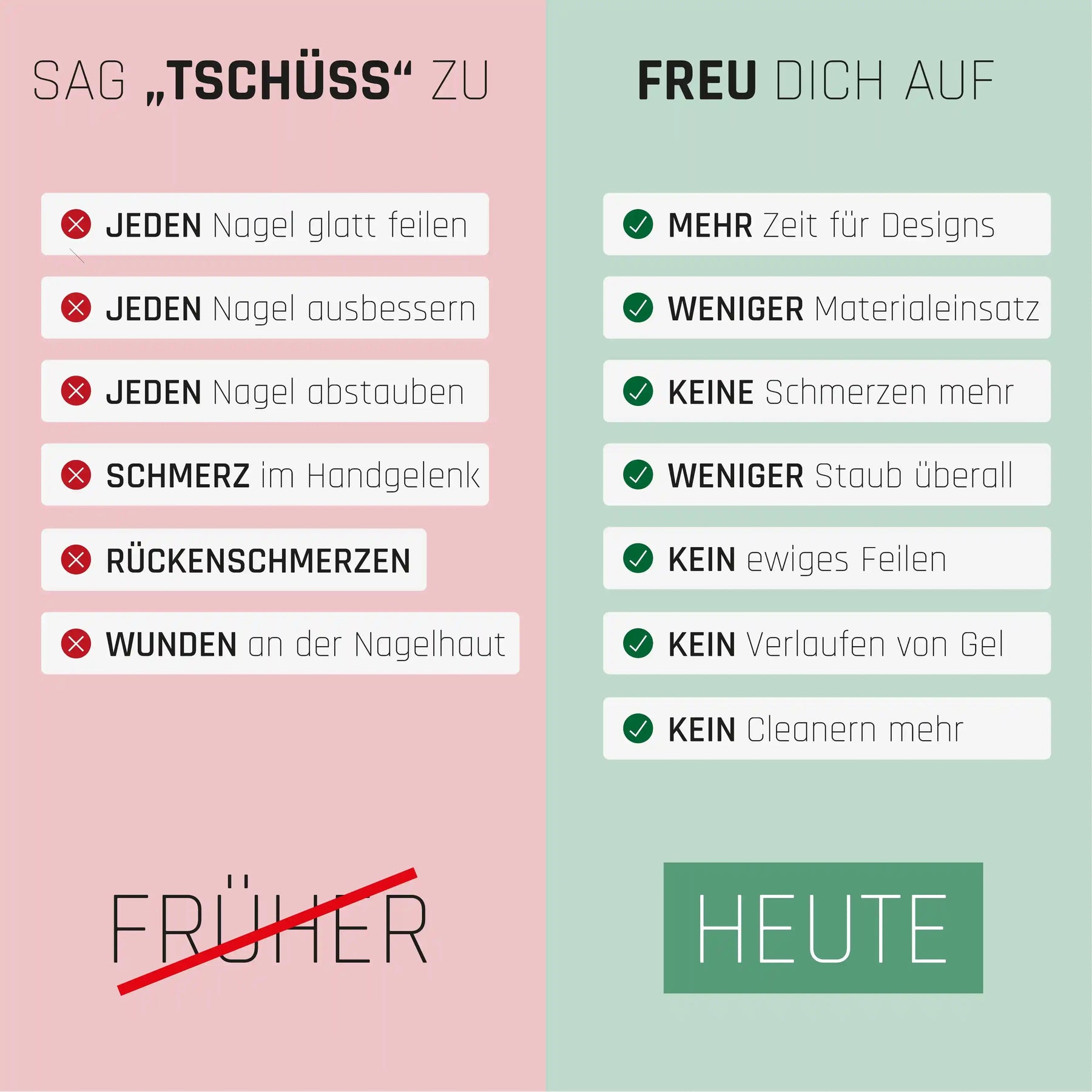 No File Gel Spar-Set · Nägel OHNE lästiges Feilen!