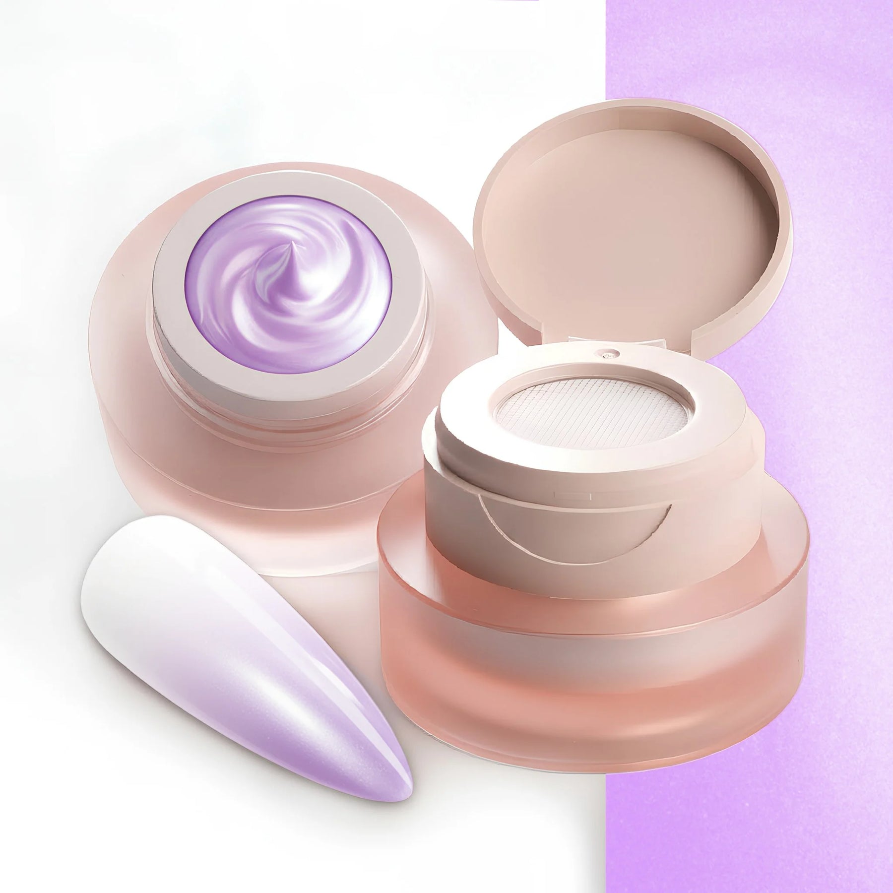 Ombre Babyboomer Gel · Fairy Plum 2g, Aura-Effekt, Babyboomer Gel, Farbverlauf, Ombre Gel, Ombre Verlauf, Verlauf für Nägel im Nageldesign & Nagelstudios