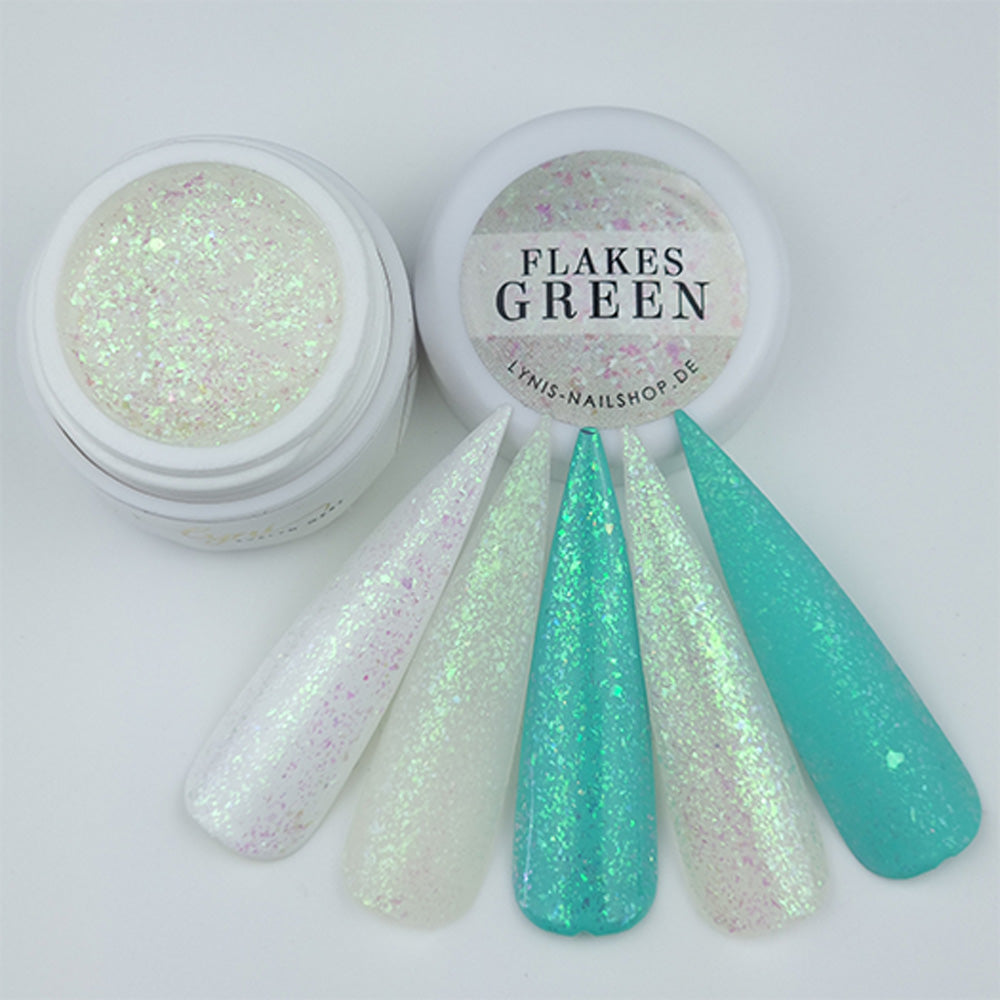 Farbgel Flakes Green 5ml Premium*