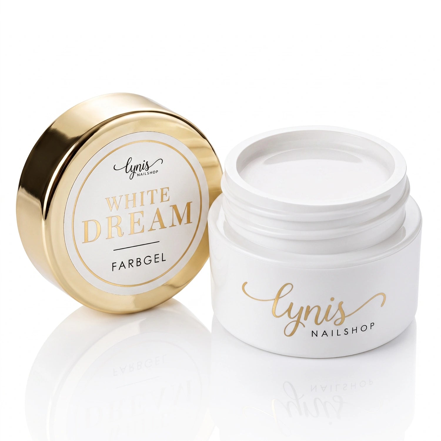 White Dream · Farbgel 5ml*, color gel, Farbe für Nägel, Gel Farben, Gelnägel Farbe, weiß für Nägel im Nageldesign & Nagelstudios