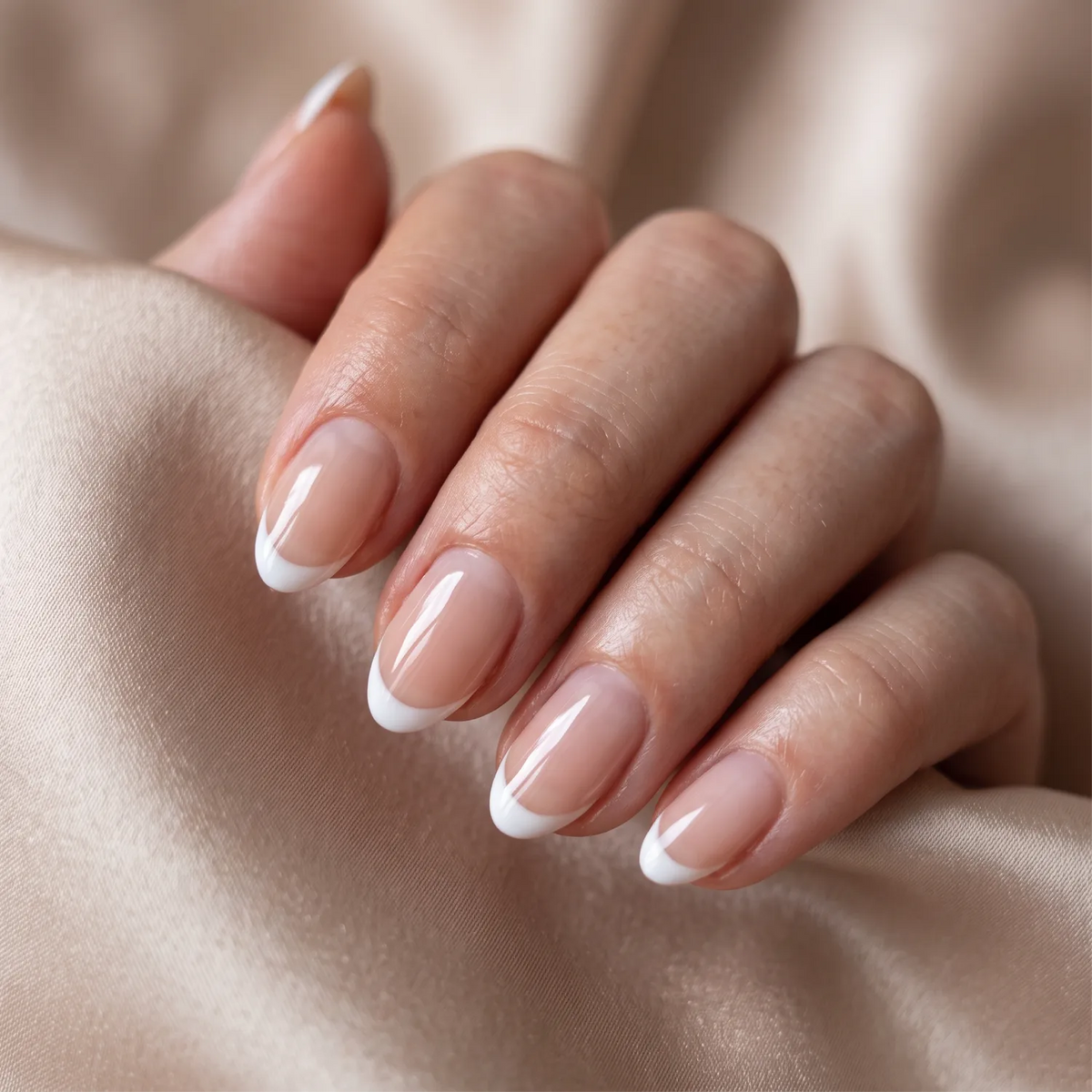Mandel Short Beige · French & Go Pressonnails