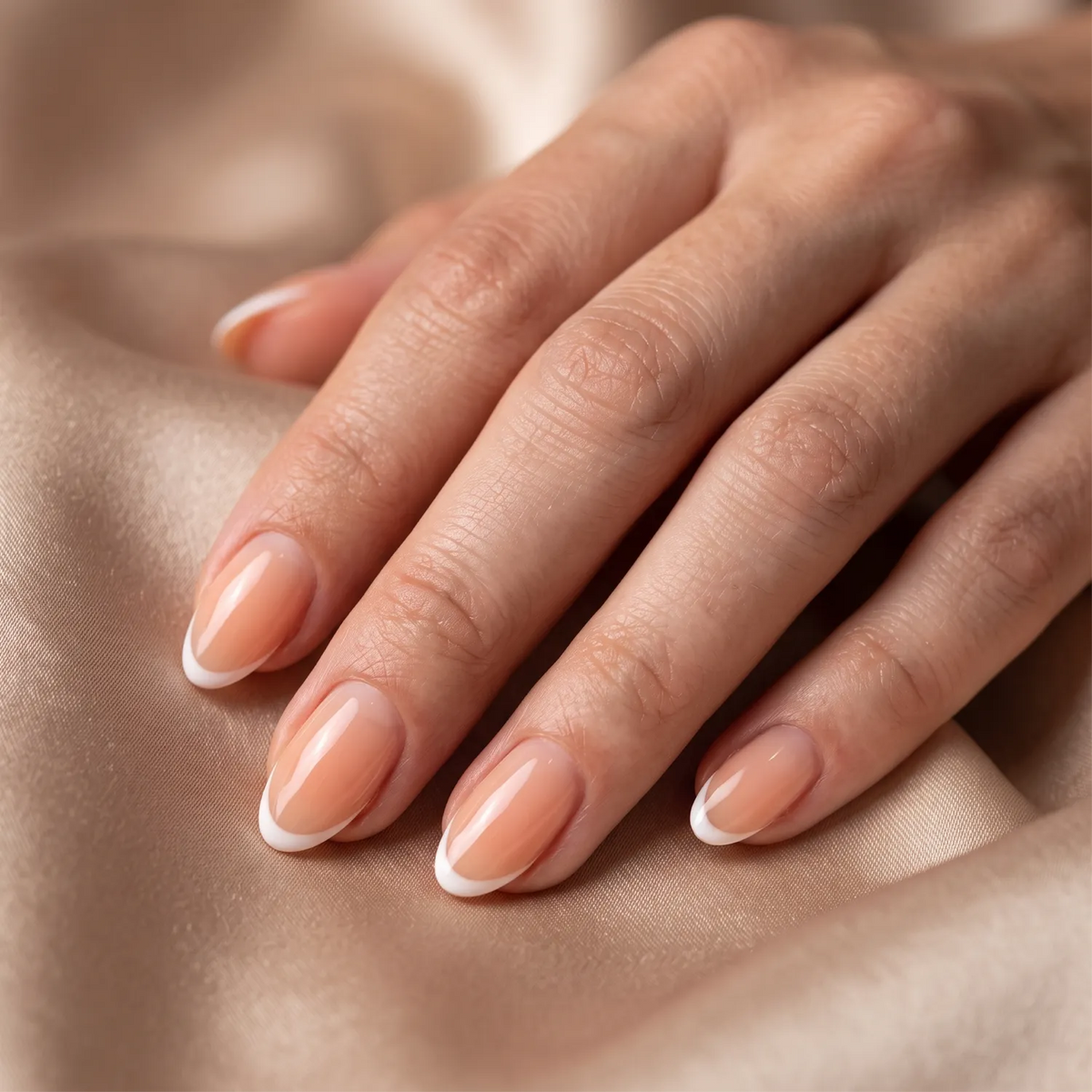 Mandel Short Peach · French & Go Pressonnails