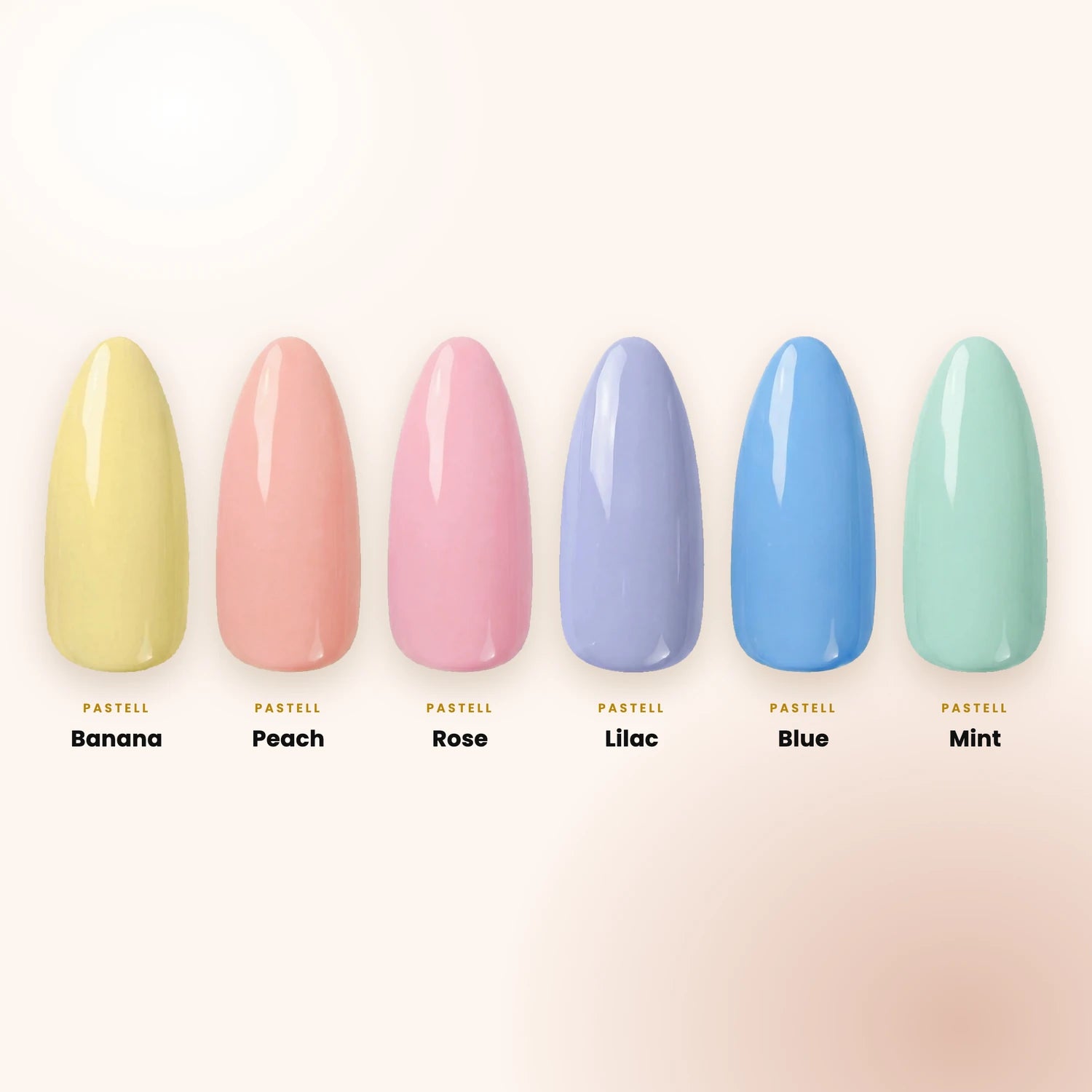Pastell Shellac Set, pastell color, sets, sparen für Nägel im Nageldesign & Nagelstudios