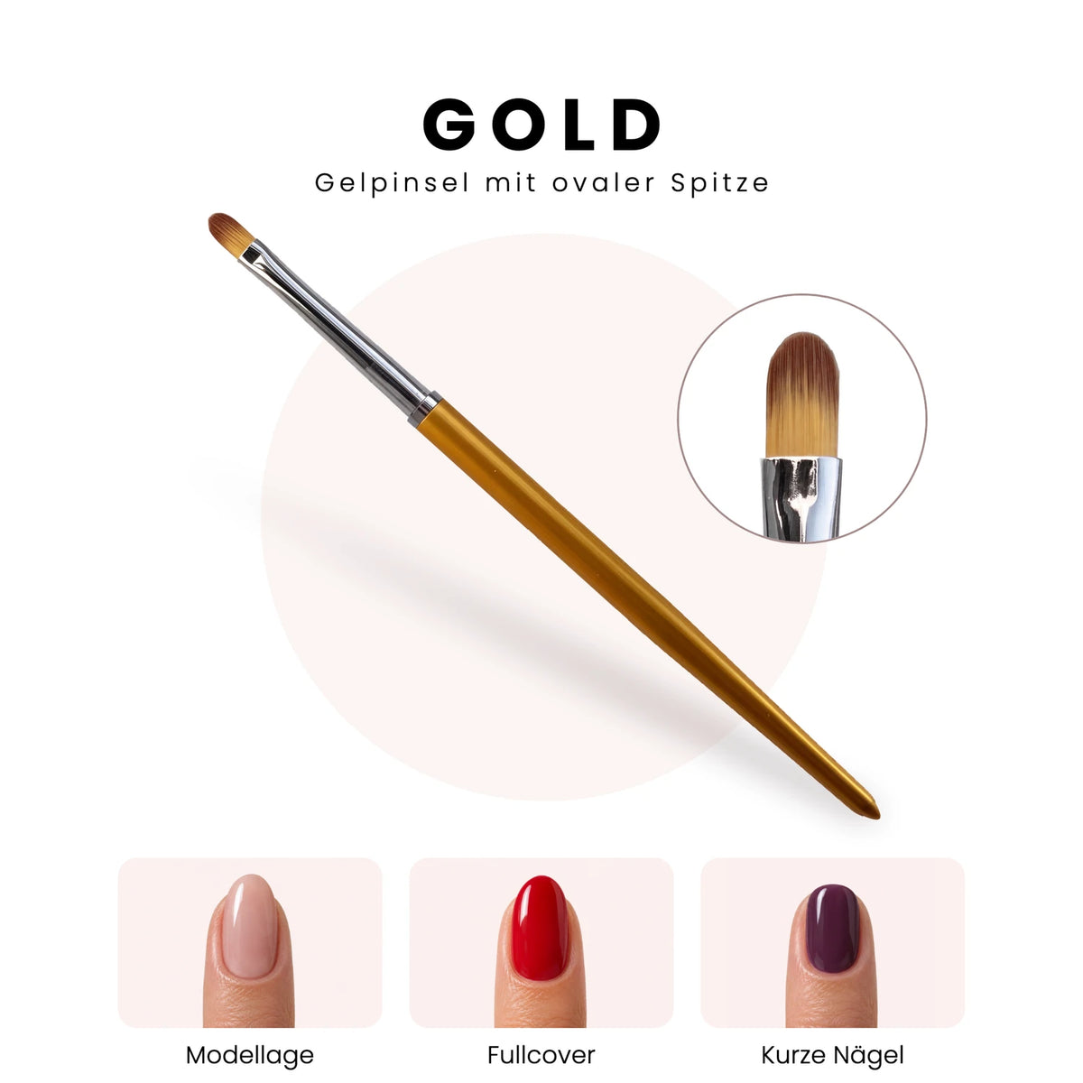 Gelpinsel gold · Größe 4